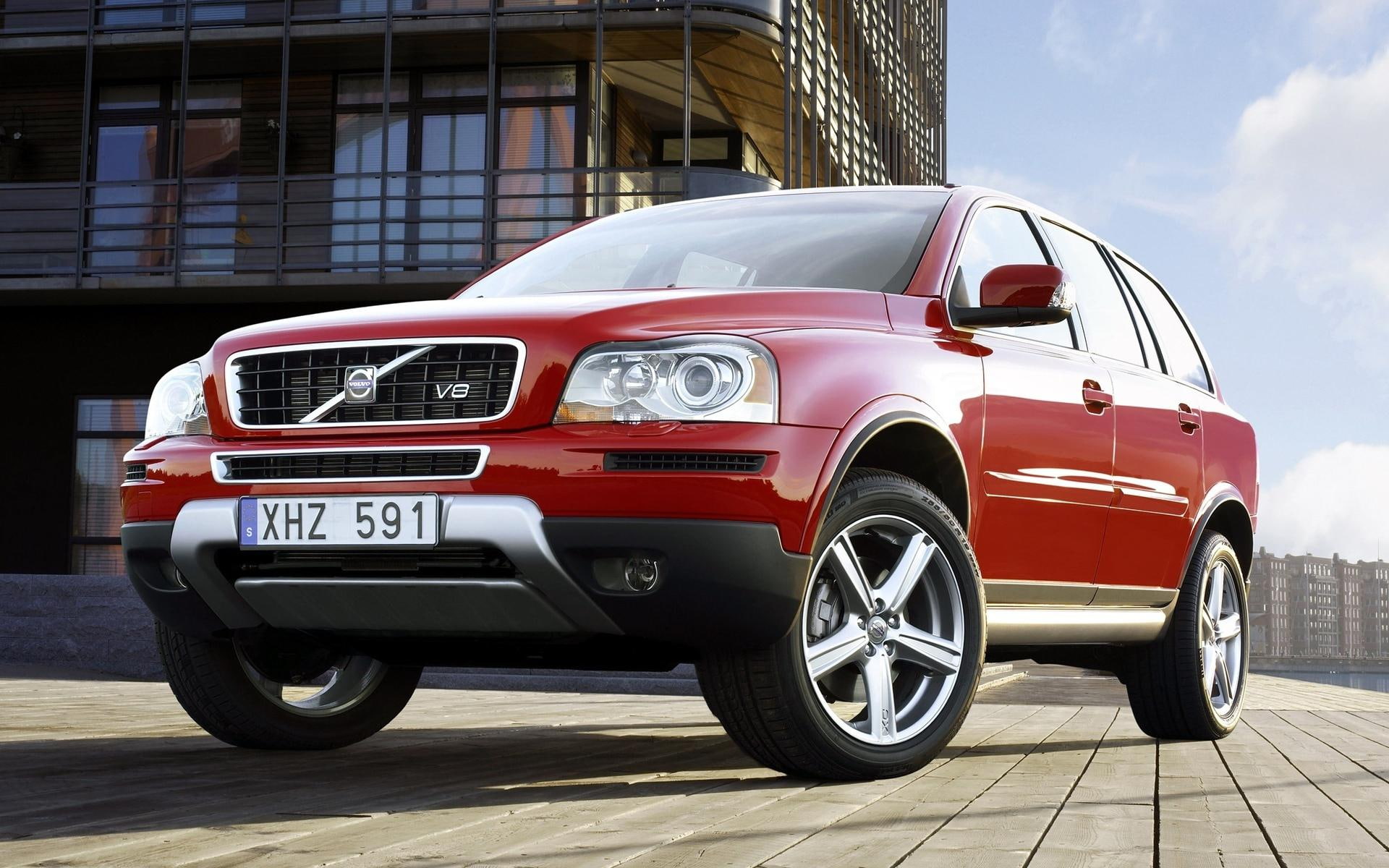 volvo, xc, series, volvo xc90, 1080P, cars, 1920x1200, red, HD Wallpaper