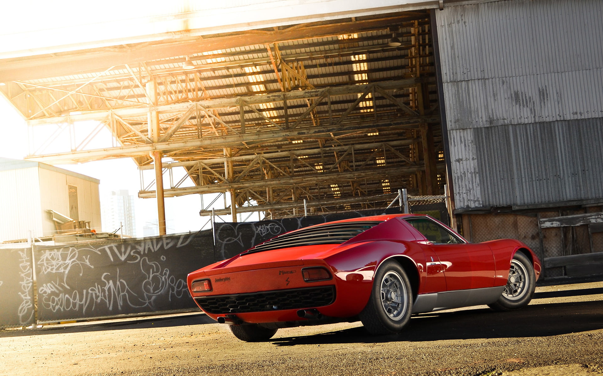 lamborghini, car, 1080P, classic, hd, miura, cars, HD Wallpaper