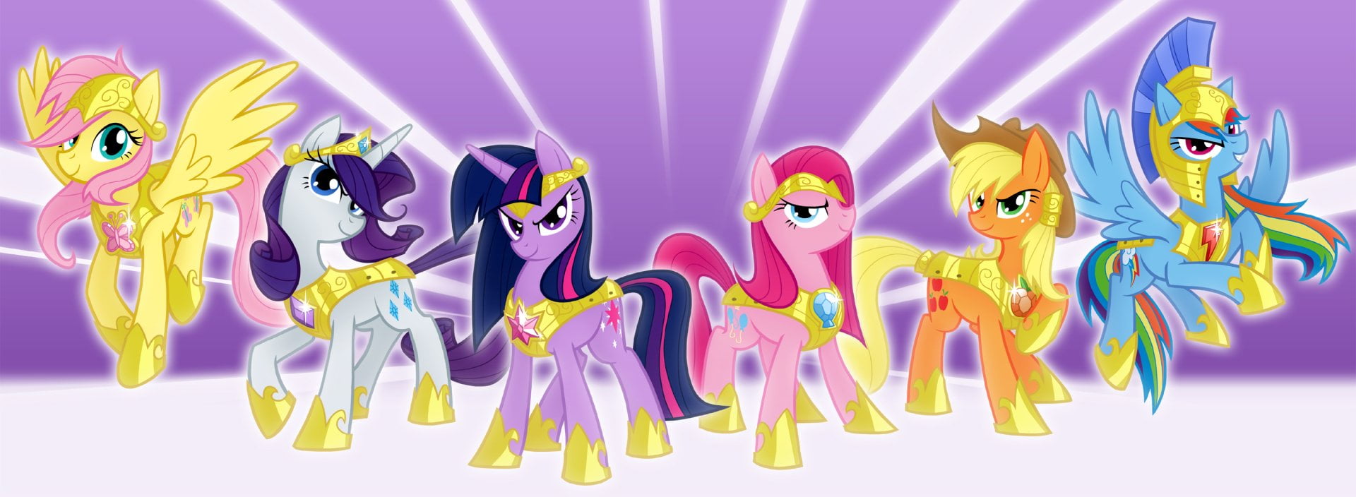 yellow, purple, cut out, 1080P, vibrant color, Applejack (My Little Pony), Twilight Sparkle, TV Show, full length, multi colored, Rainbow Dash, lifestyles, HD Wallpaper