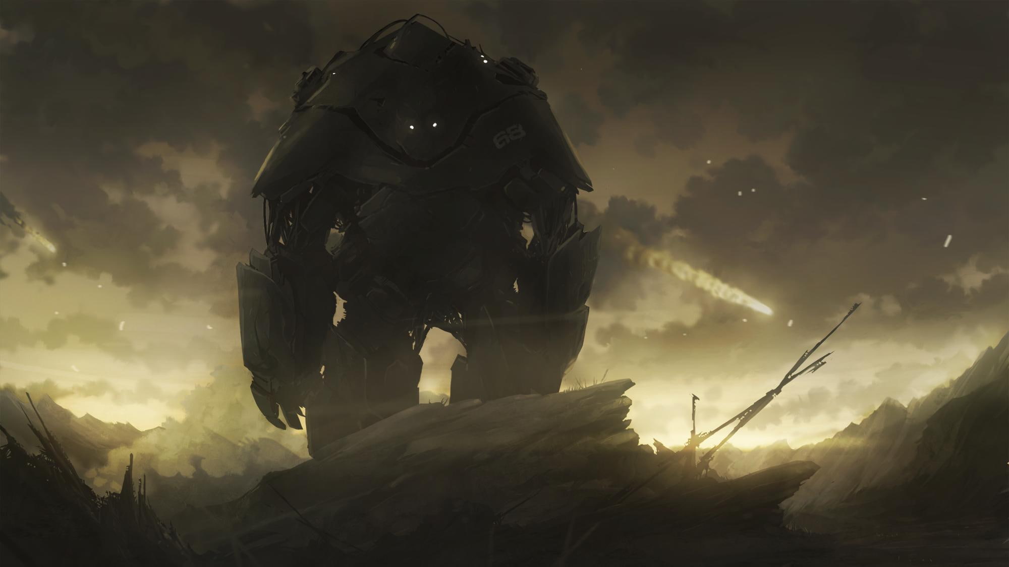 colossus, 1080P, mech, apocalyptic, HD Wallpaper