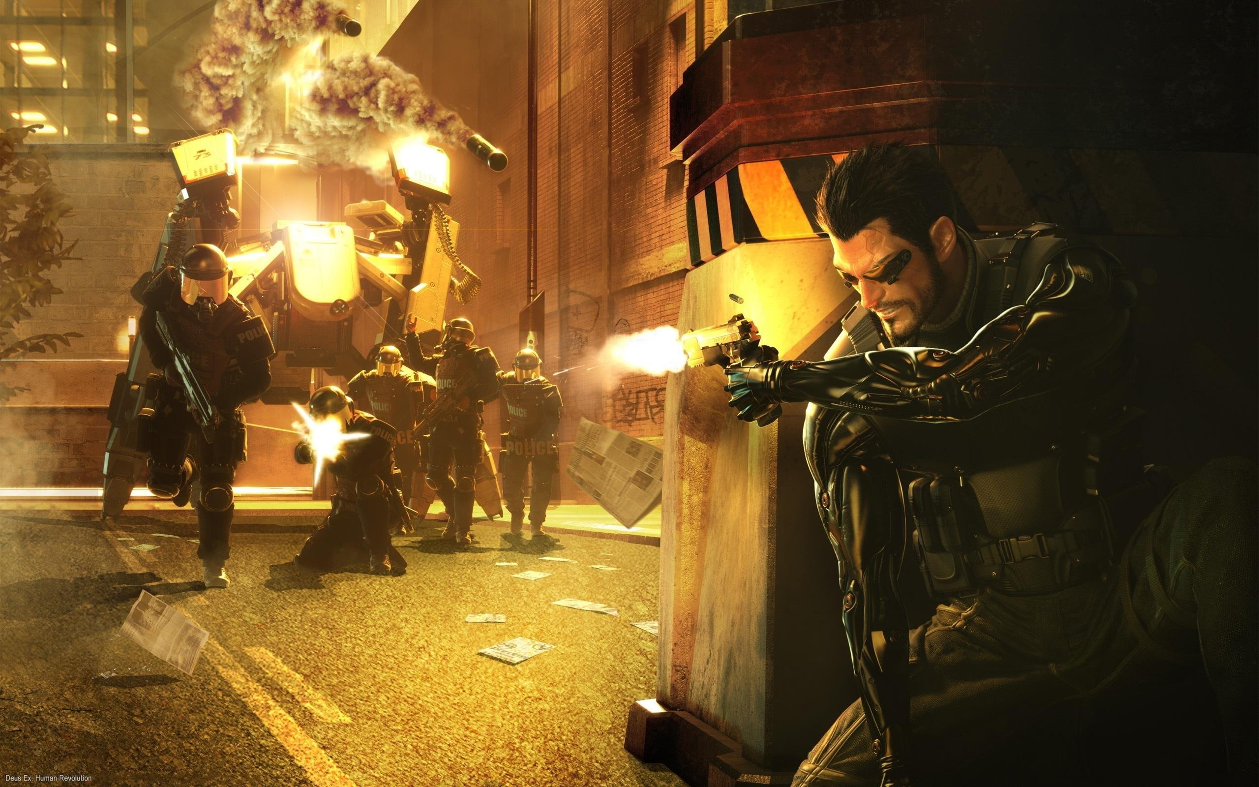 missiles, 2K, deus, ex, mech, video games, hd, HD Wallpaper