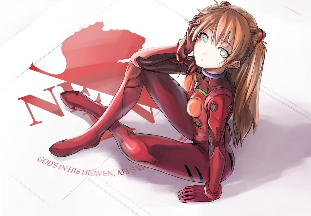 anime, Nerv, Anime Girls, 720P, Hair Ornament, Neon Genesis Evangelion, Asuka Langley Soryu, Bodysuit, HD Wallpaper