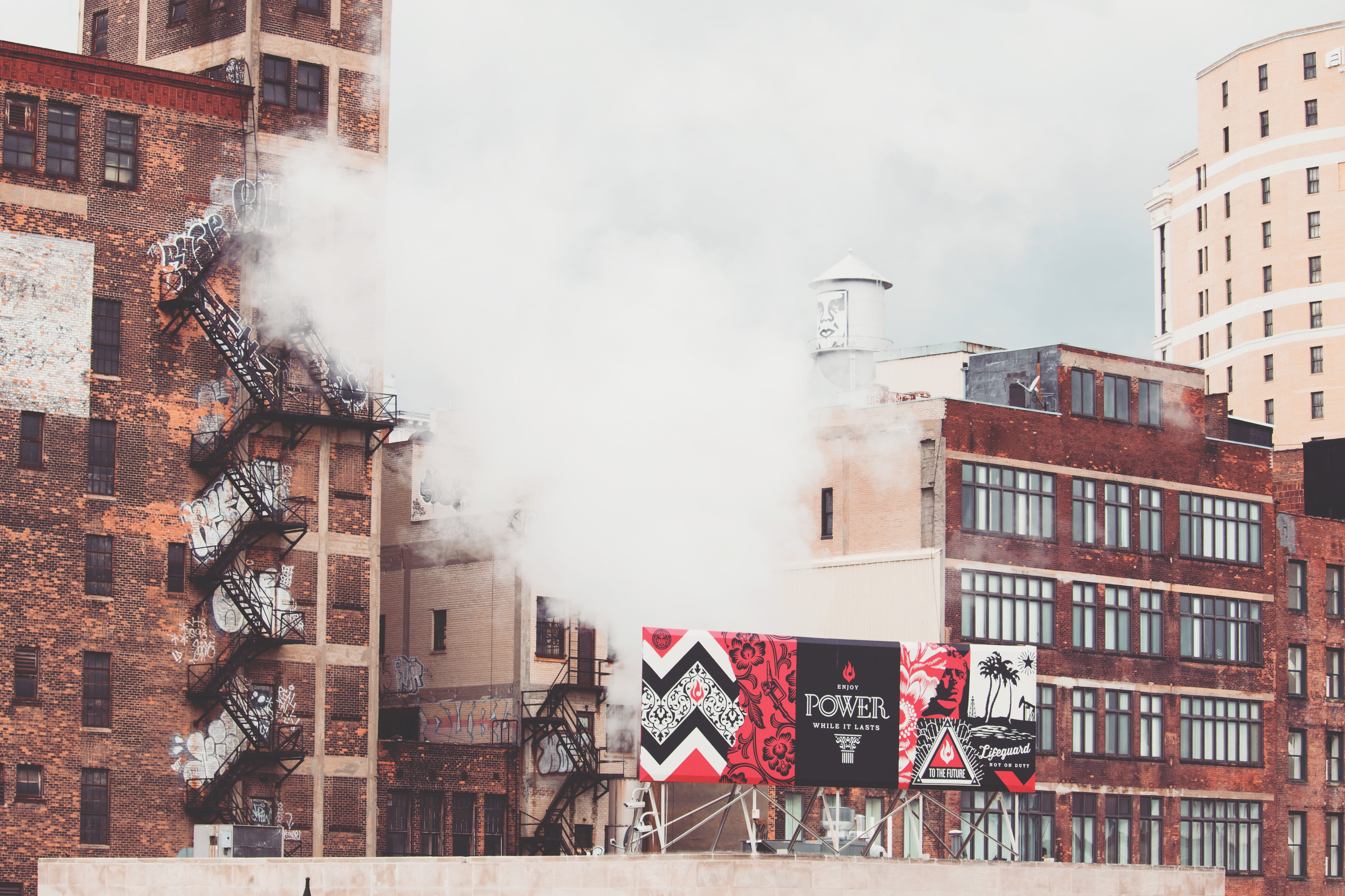 no people, graffiti, building exterior, detroit, residential district, day, built structure, outdoors, smoke - physical structure, 5K, building, michigan, HD Wallpaper