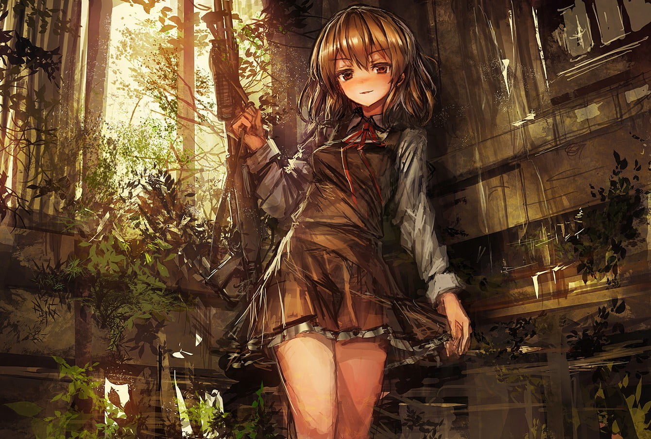 real people, hair, three quarter length, front view, brown hair, long hair, outdoors, hairstyle, beauty, one person, young women, tree, women, 720P, original characters, HD Wallpaper