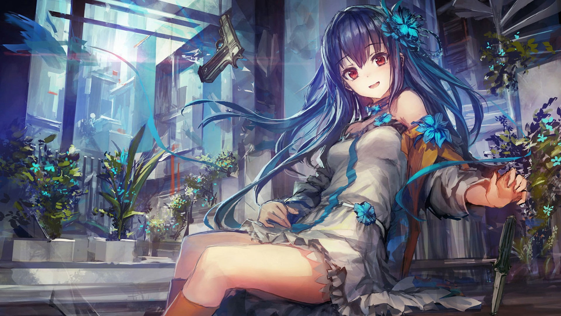 original characters, op-center, 1080P, anime girls, HD Wallpaper