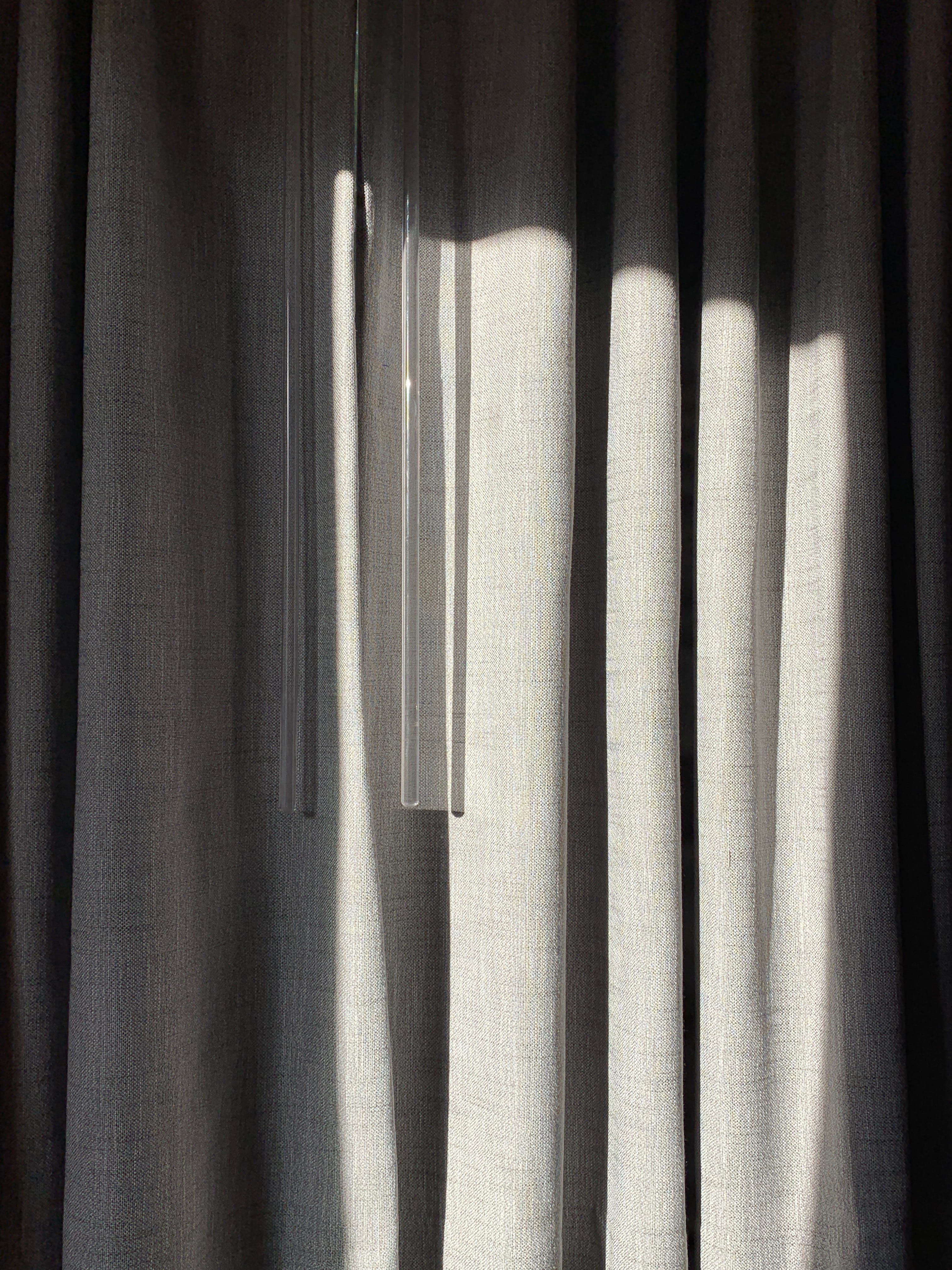 satin, window blinds, closed, gray, linen, curtains, blinds, cotton, pattern, close-up, backgrounds, illumianted, 4K, textile, clothing, elegance, light, Phone HD Wallpaper