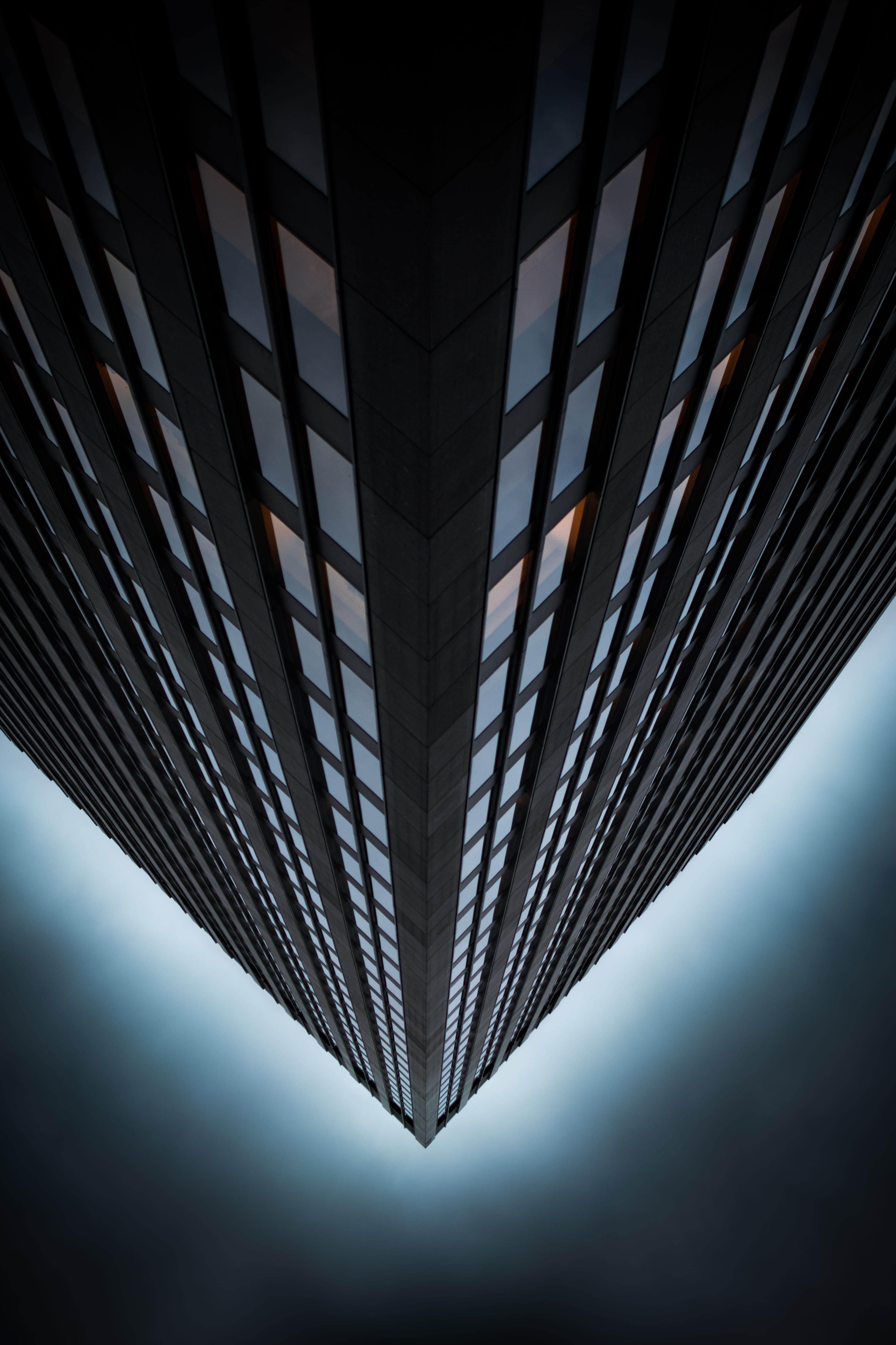 steel, architecture, futuristic, moody architecture, angle, shadow, dark, modern, construction Industry, photography, 5K, metal, darkness, color, reflection, Phone HD Wallpaper