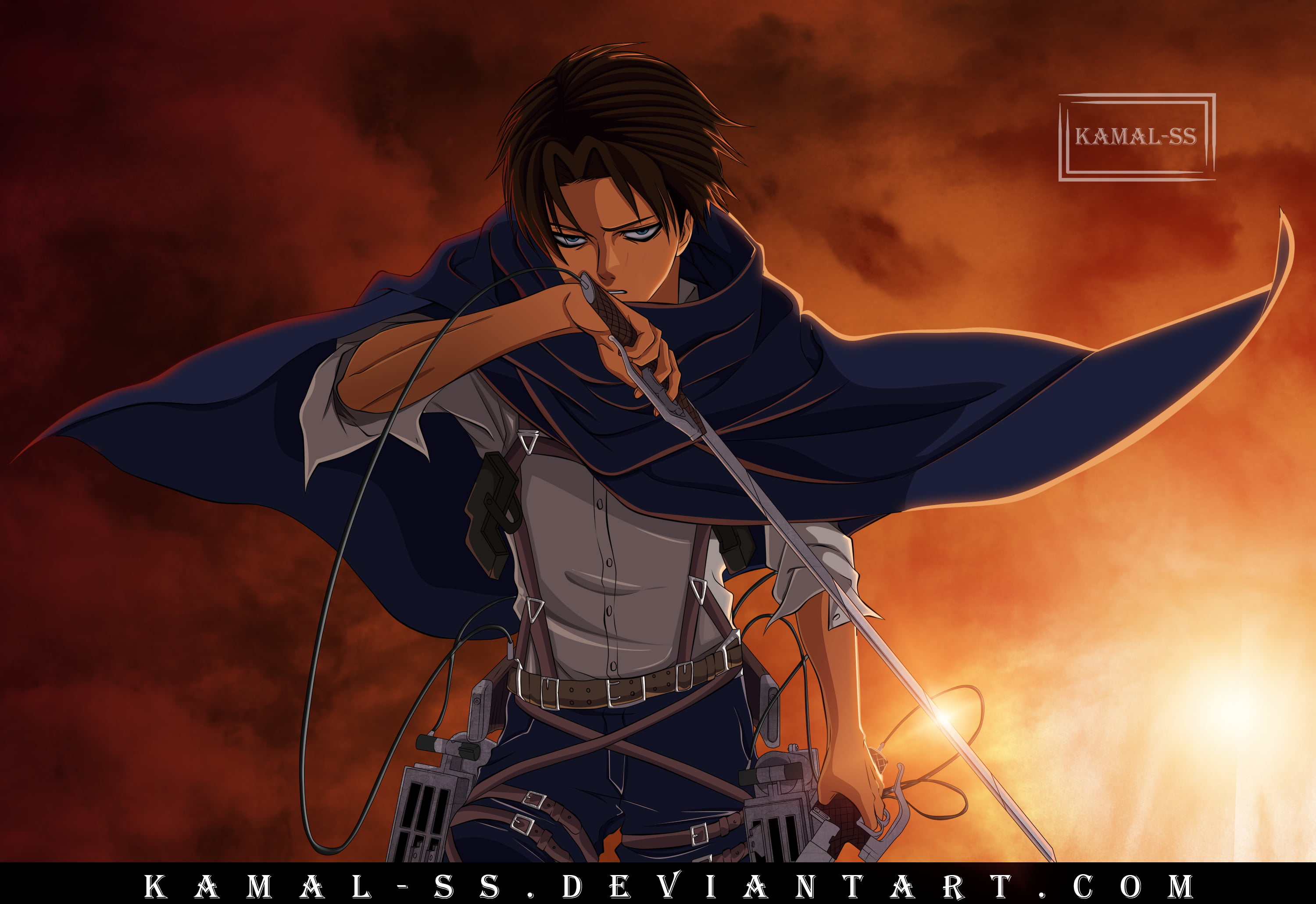 2K, Shingeki No Kyojin, Anime, Attack On Titan, Levi Ackerman, HD Wallpaper