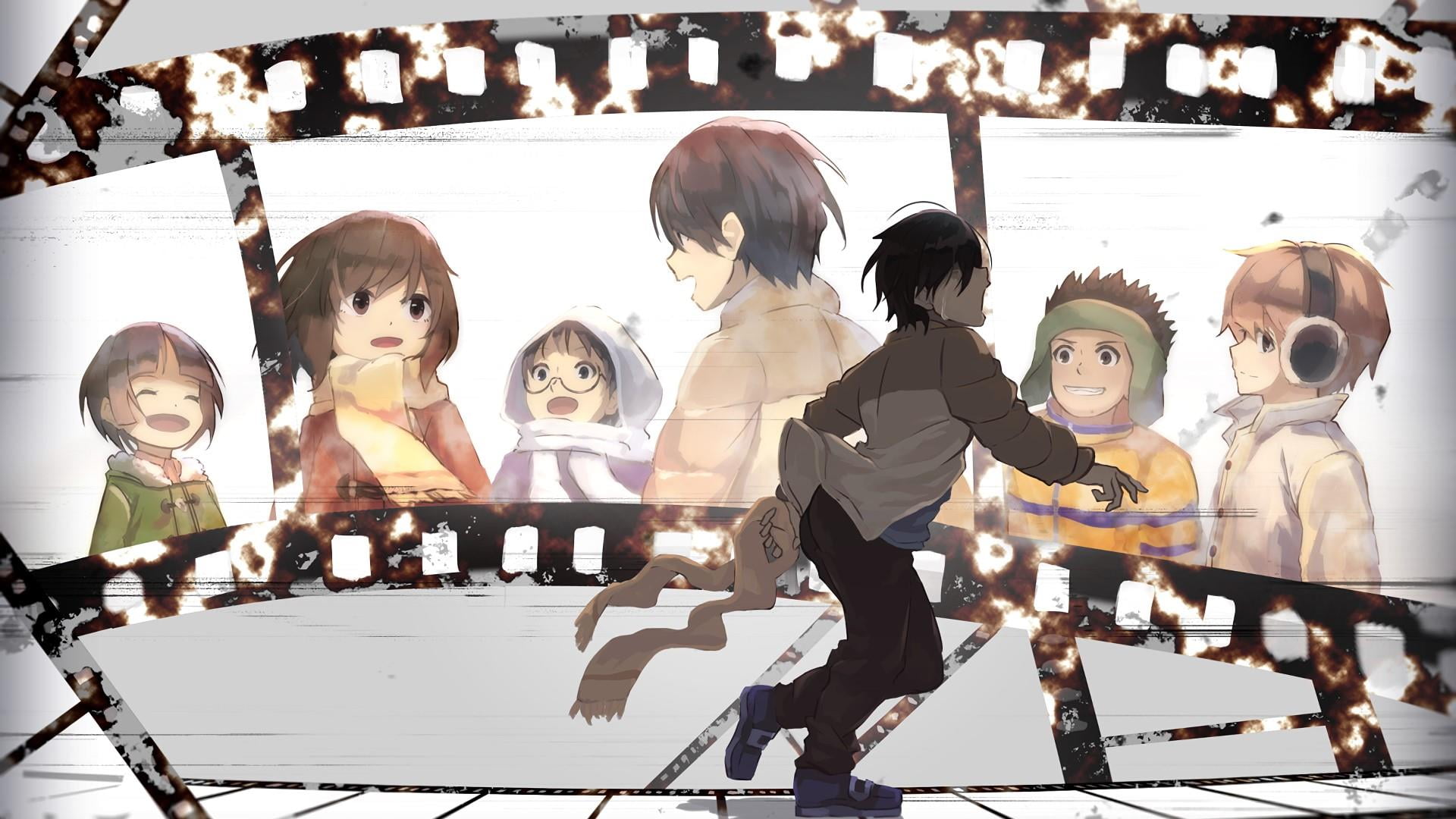 real people, men, people, women, females, childhood, 1080P, child, medium group of people, boku dake ga inai machi, representation, group, group of people, HD Wallpaper