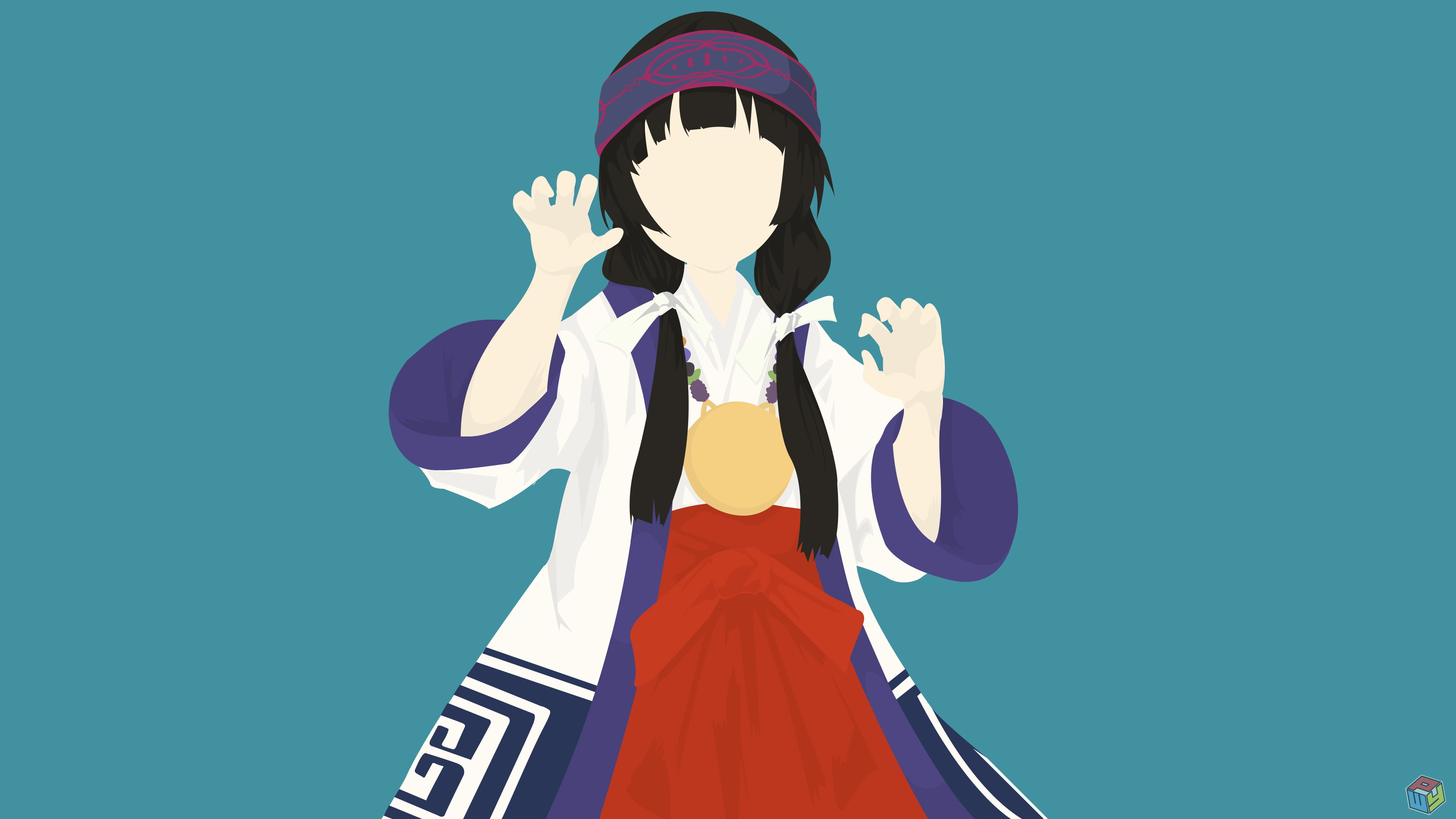 business person, formalwear, disguise, 4K, front view, colored background, clothing, standing, suit, anime girls, well-dressed, copy space, business, blue background, HD Wallpaper