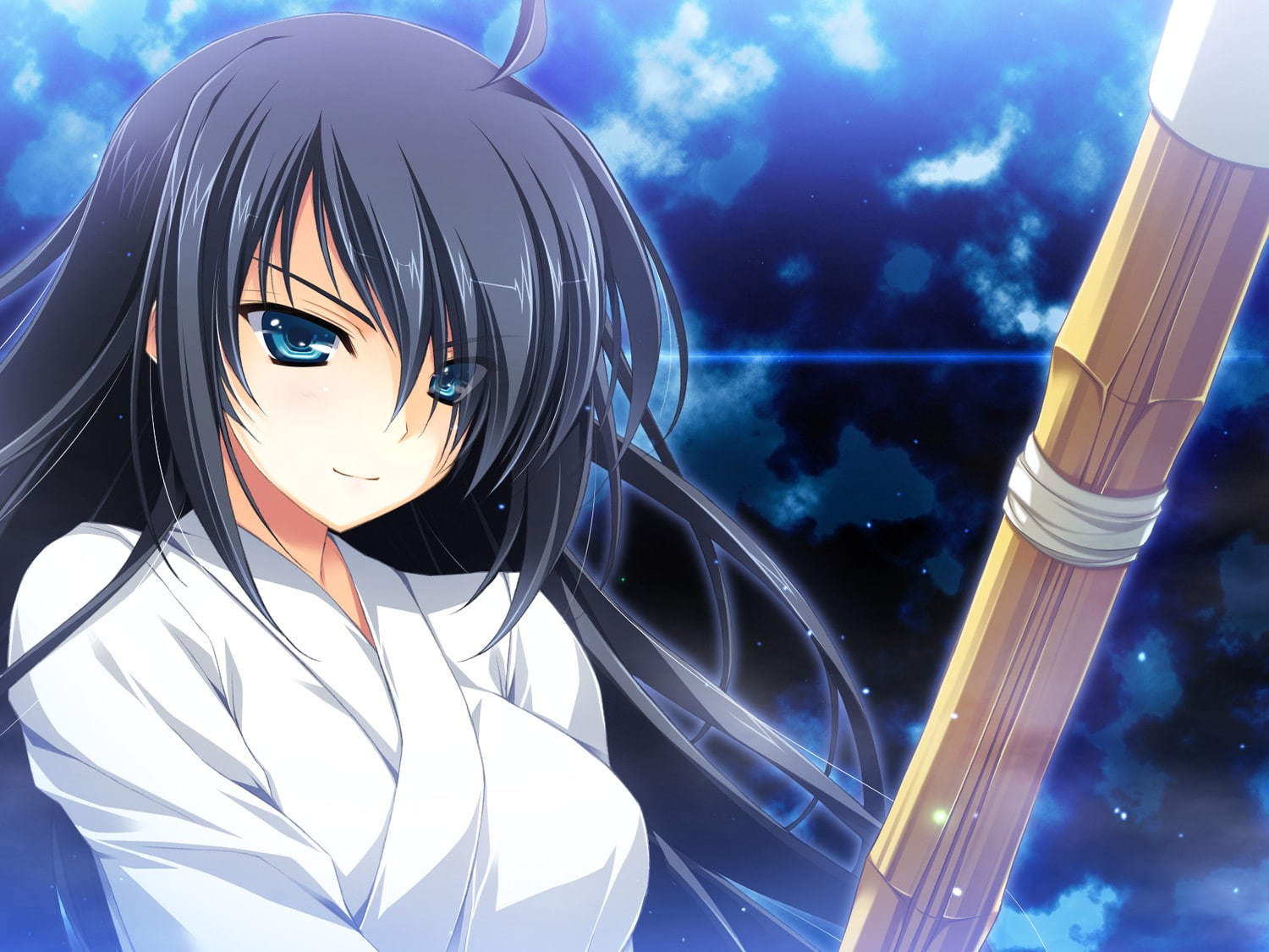 Kourin no Machi, Lavender no Shoujo, Akatsuki Setsuna, anime girls, 720P, HD Wallpaper