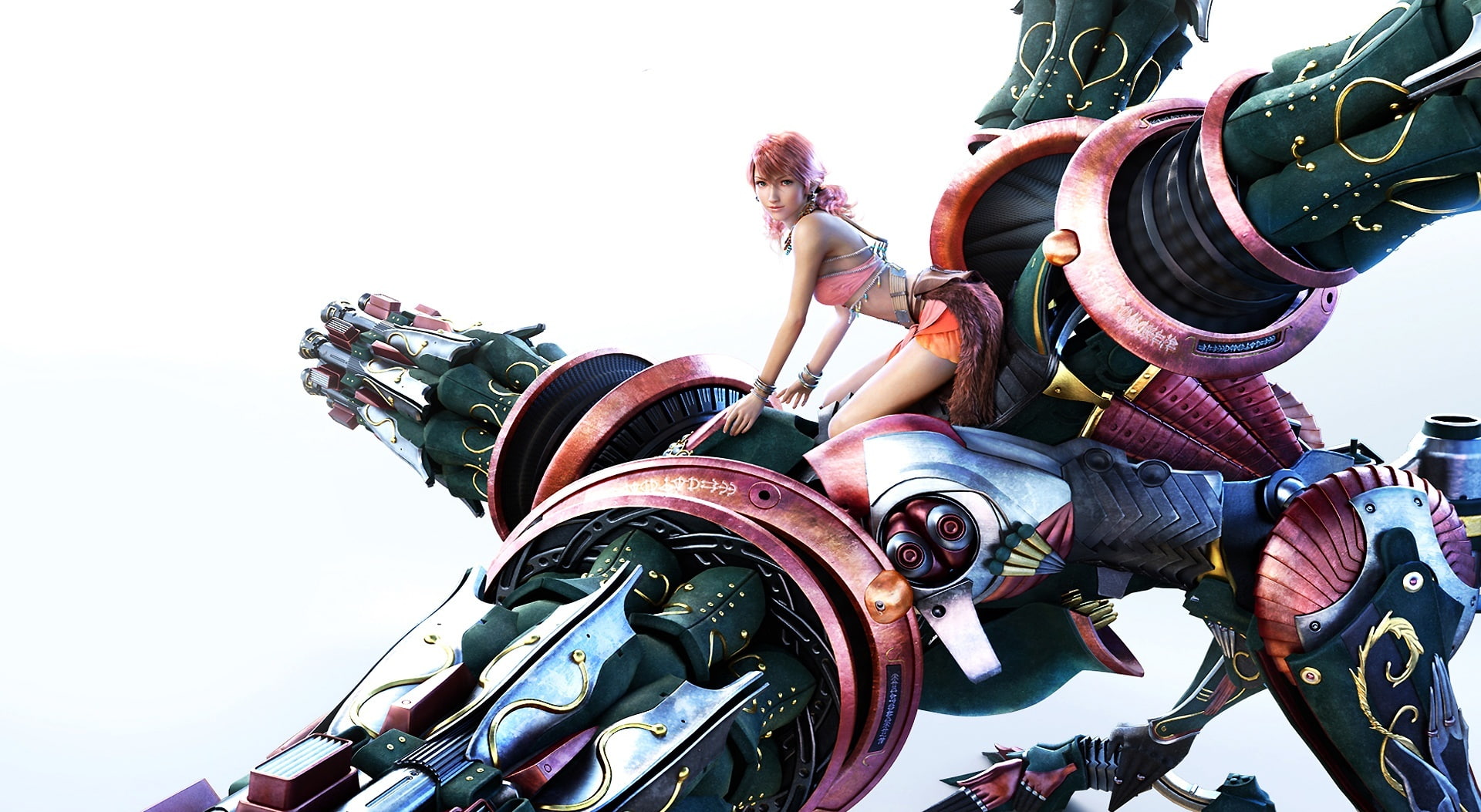 Final Fantasy, nature, game, people, final fantasy xiii, oerba dia vanille, xiii, riding, female, women, low angle view, leisure activity, mode of transportation, HD Wallpaper