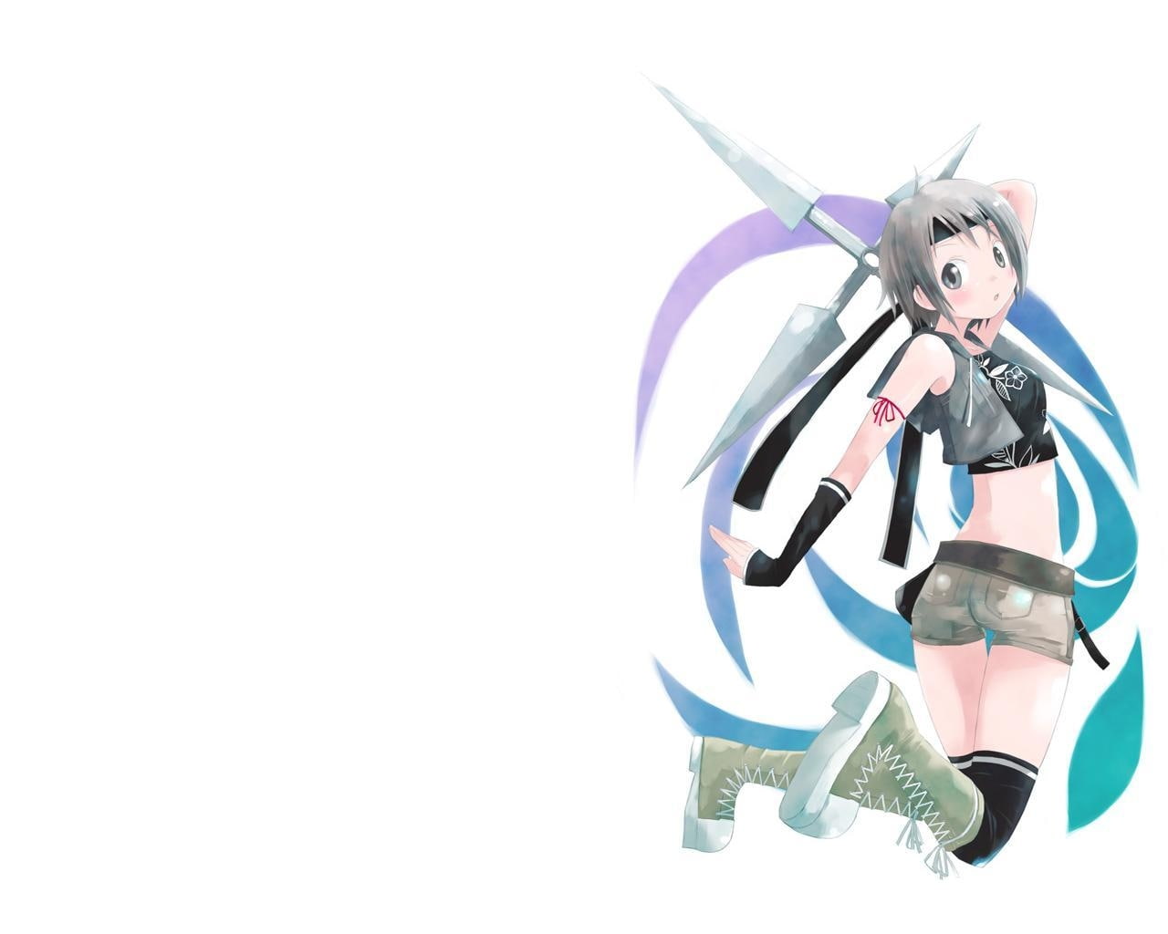kisaragi, anime, Yuffie Kisaragi, final, 720P, Final Fantasy VII, hd, yuffie, fantasy, hot, x, vii, art, HD Wallpaper