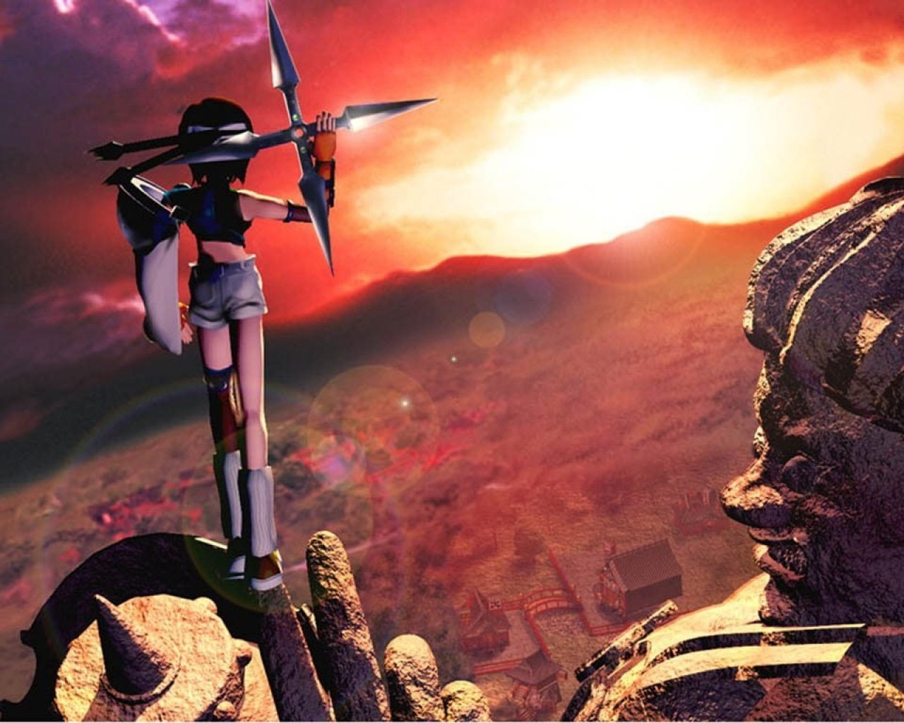 final, kisaragi, games, fantasy, 720P, hd, vii, Final Fantasy, art, Final Fantasy VII, yuffie, x, video, HD Wallpaper