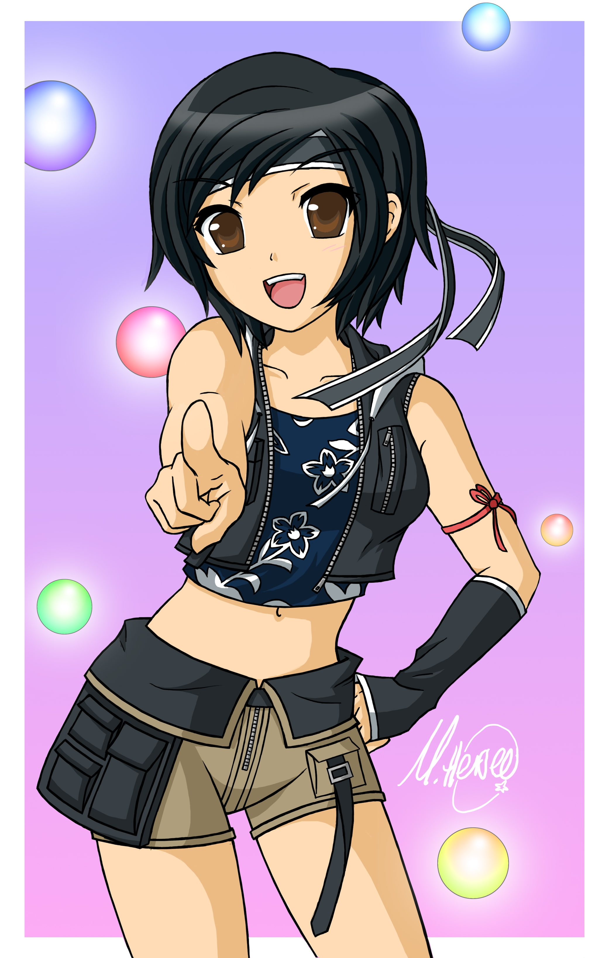 2K, vii, x, final, kisaragi, games, hd, art, yuffie, Final Fantasy VII, video, Yuffie Kisaragi, fantasy, Phone HD Wallpaper