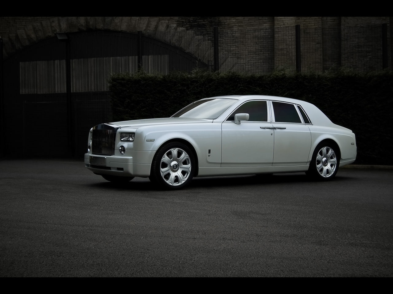 hd, 720P, rolls, white, sedan, royce, cars, phantom, HD Wallpaper