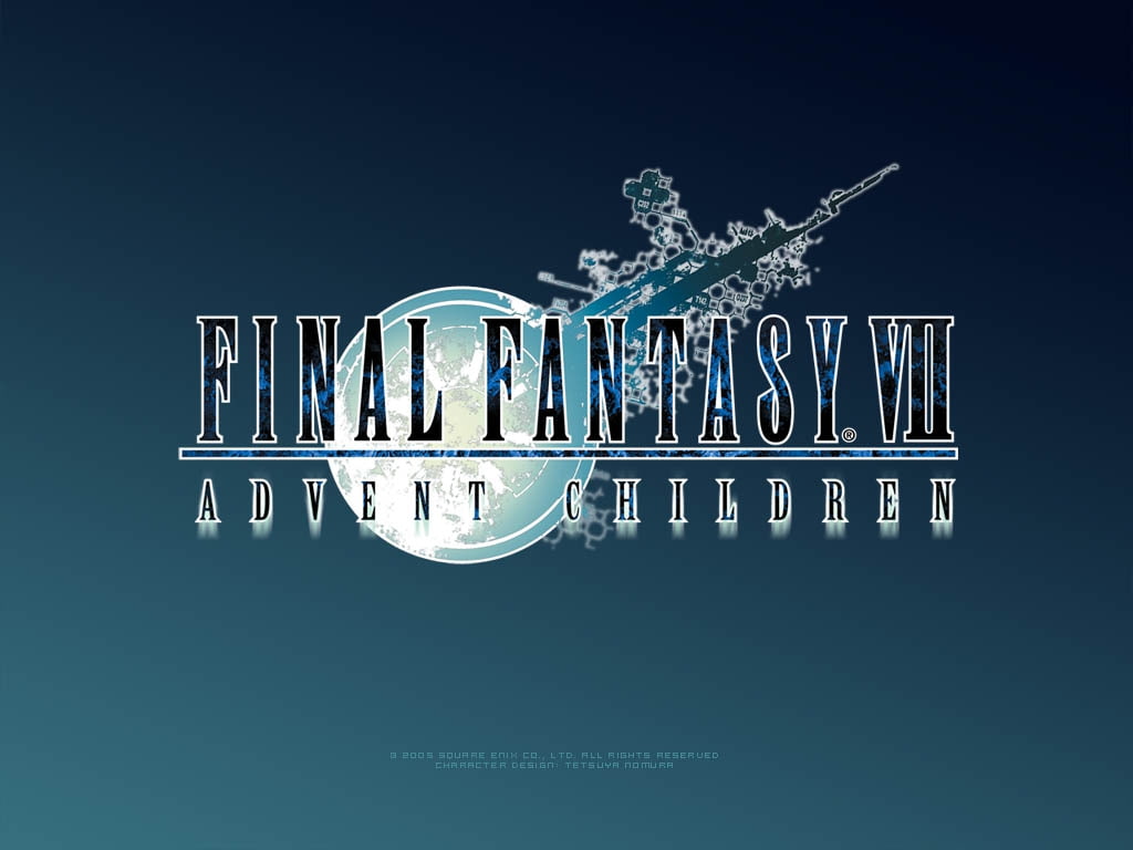 Final Fantasy VII, final, vii, 480P, Advent Children, logo, hd, anime, art, fantasy, advent, children, meteor, HD Wallpaper