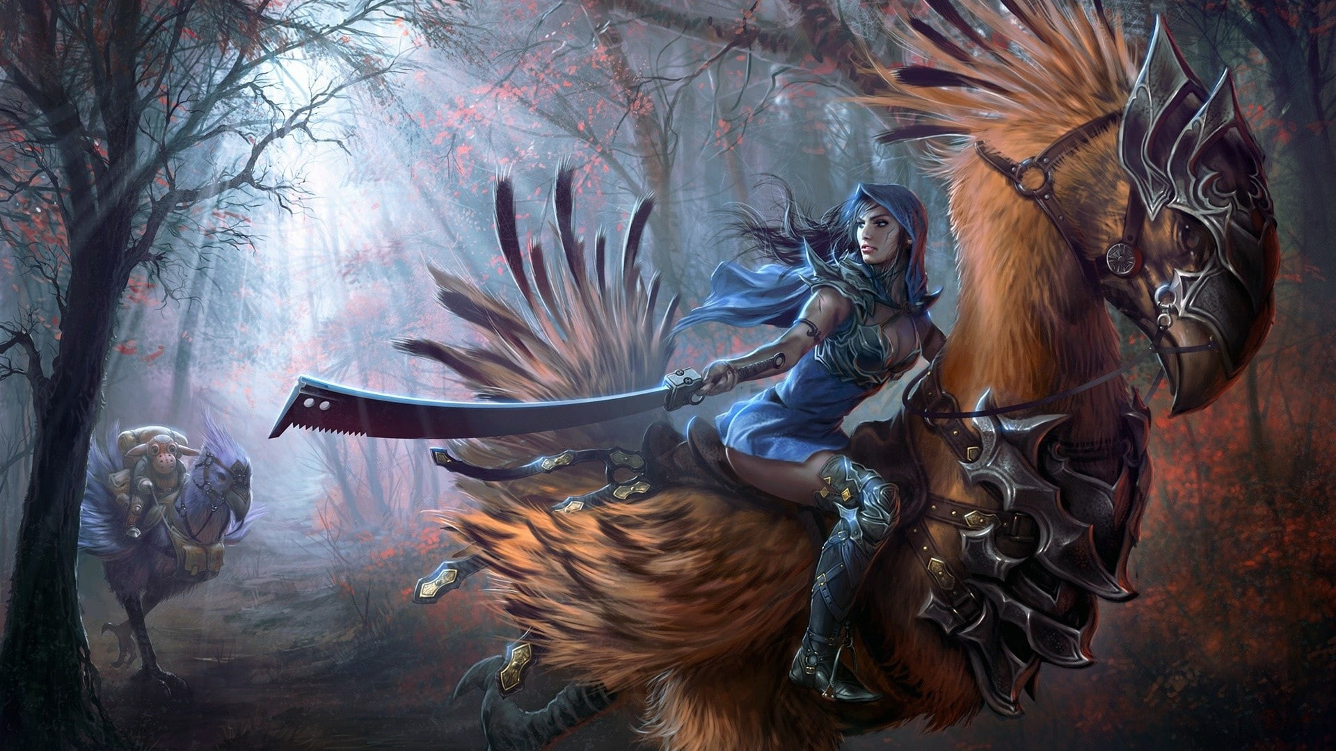 Chocobo, Final Fantasy, 1080P, artwork, video games, HD Wallpaper