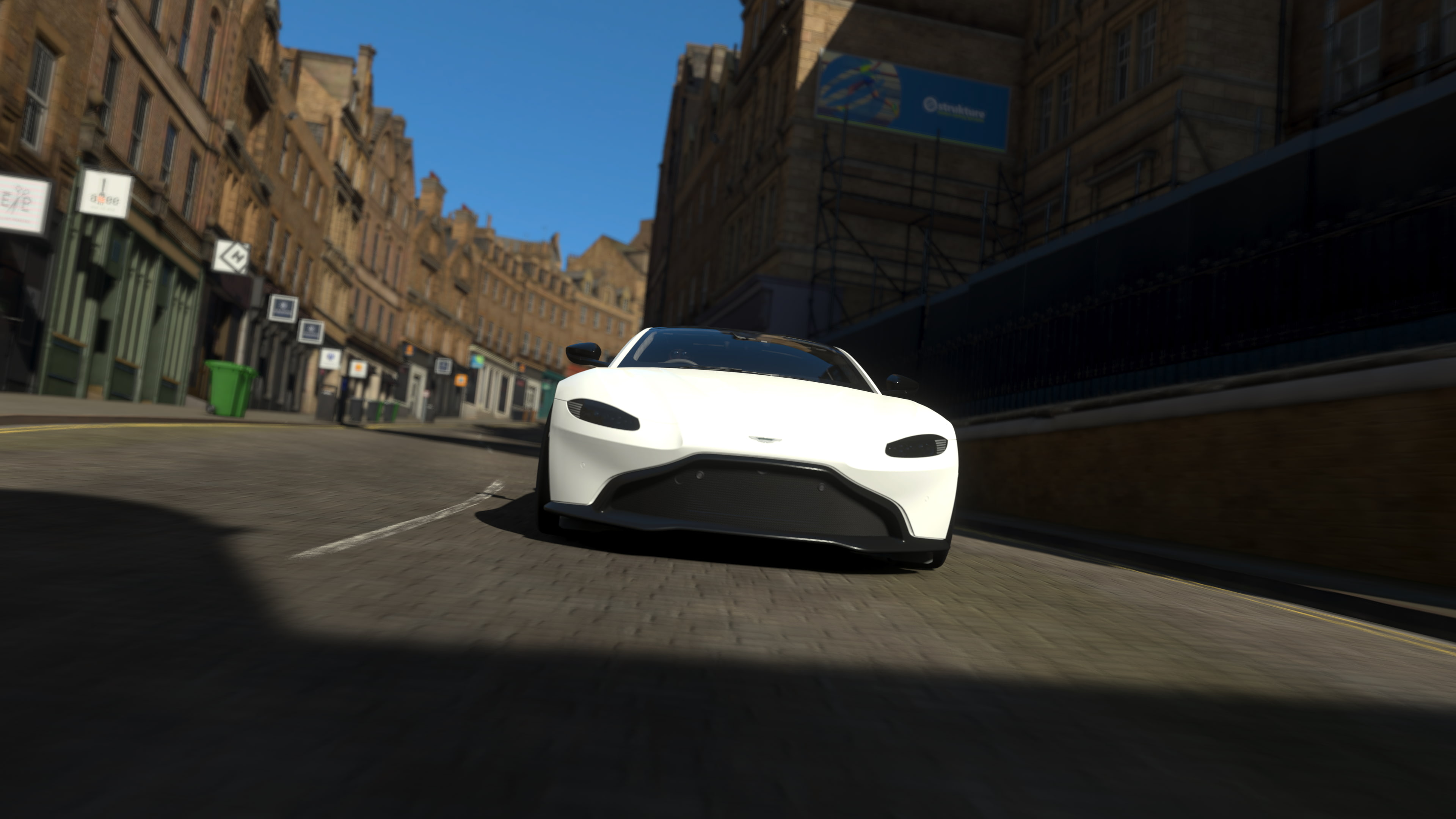 car, Forza Games, white cars, video games, 4K, Forza Horizon 4, screen shot, HD Wallpaper