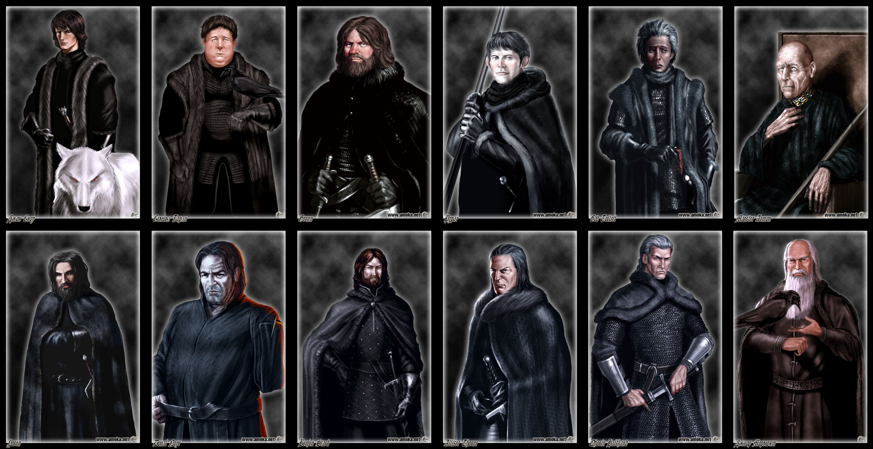 Fantasy, Jeor Mormont, Alliser Thorne, Donal Noye, Qhorin Halfhand, Samwell Tarly, A Song Of Ice And Fire, Aemon Targaryen, Grenn (Game of Thrones), Dolorous Edd, HD Wallpaper