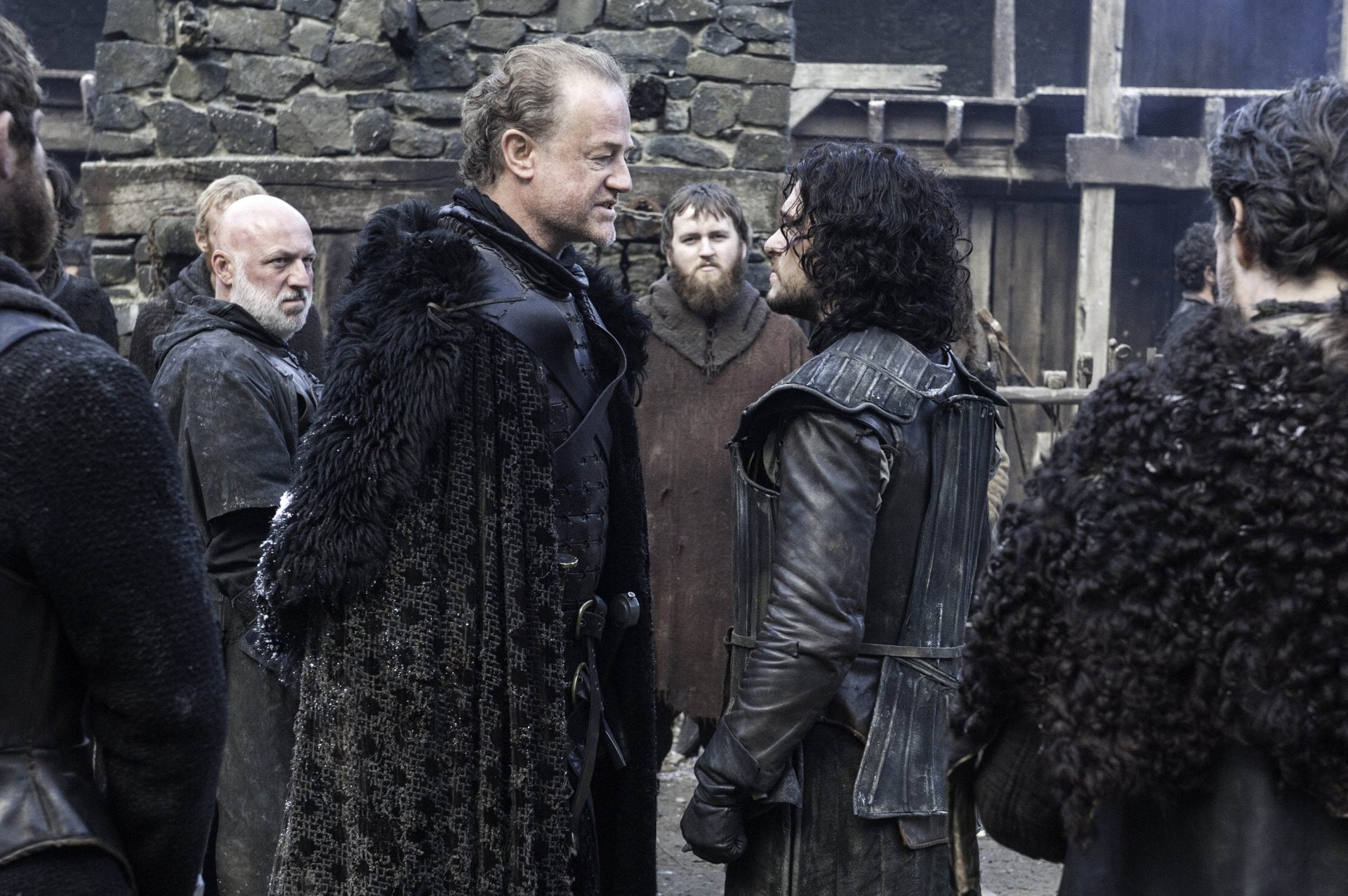 Game Of Thrones, Kit Harington, TV Show, Owen Teale, Alliser Thorne, Jon Snow, 1080P, HD Wallpaper