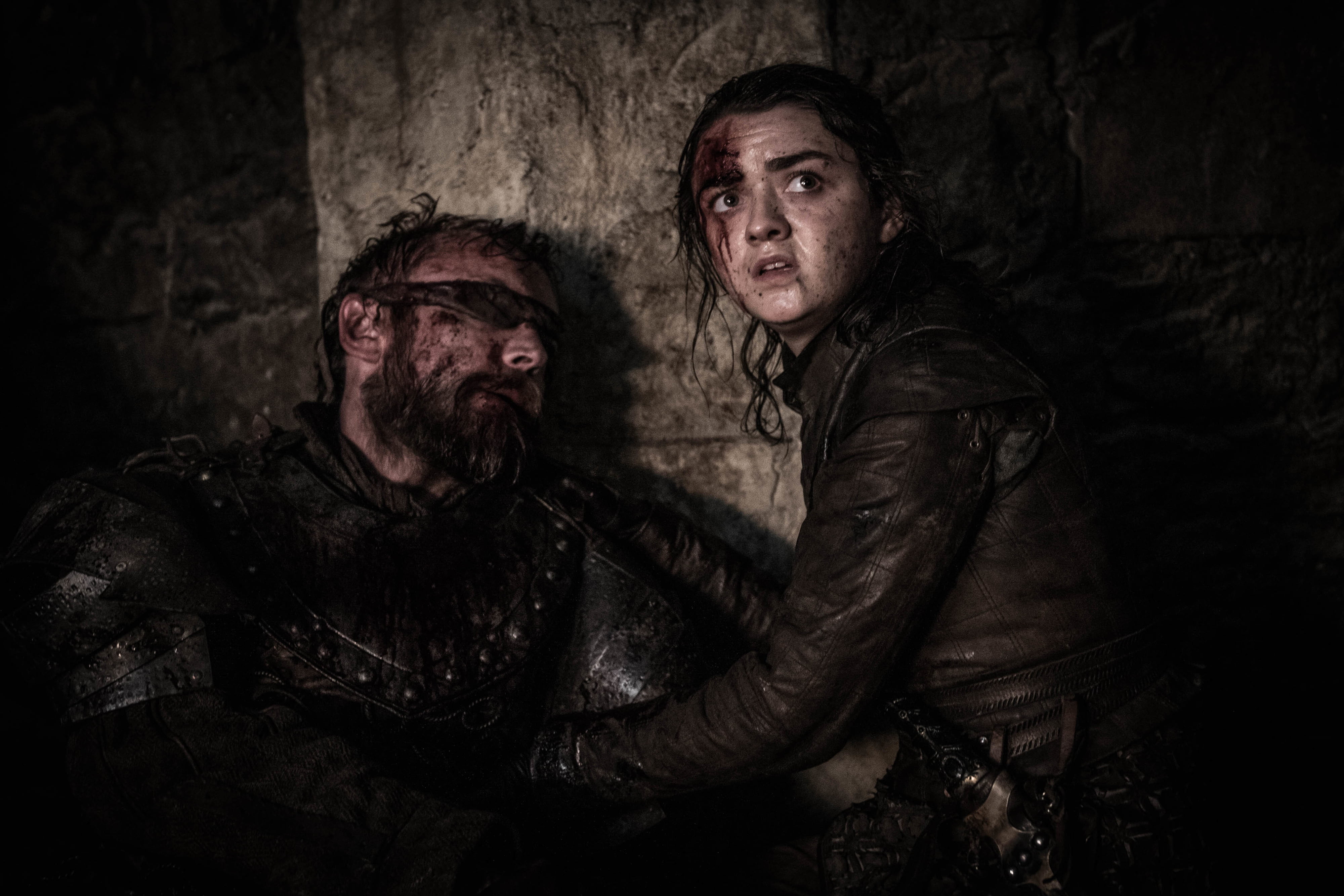 TV Show, Maisie Williams, Arya Stark, Beric Dondarrion, Richard Dormer, 4K, Game Of Thrones, HD Wallpaper