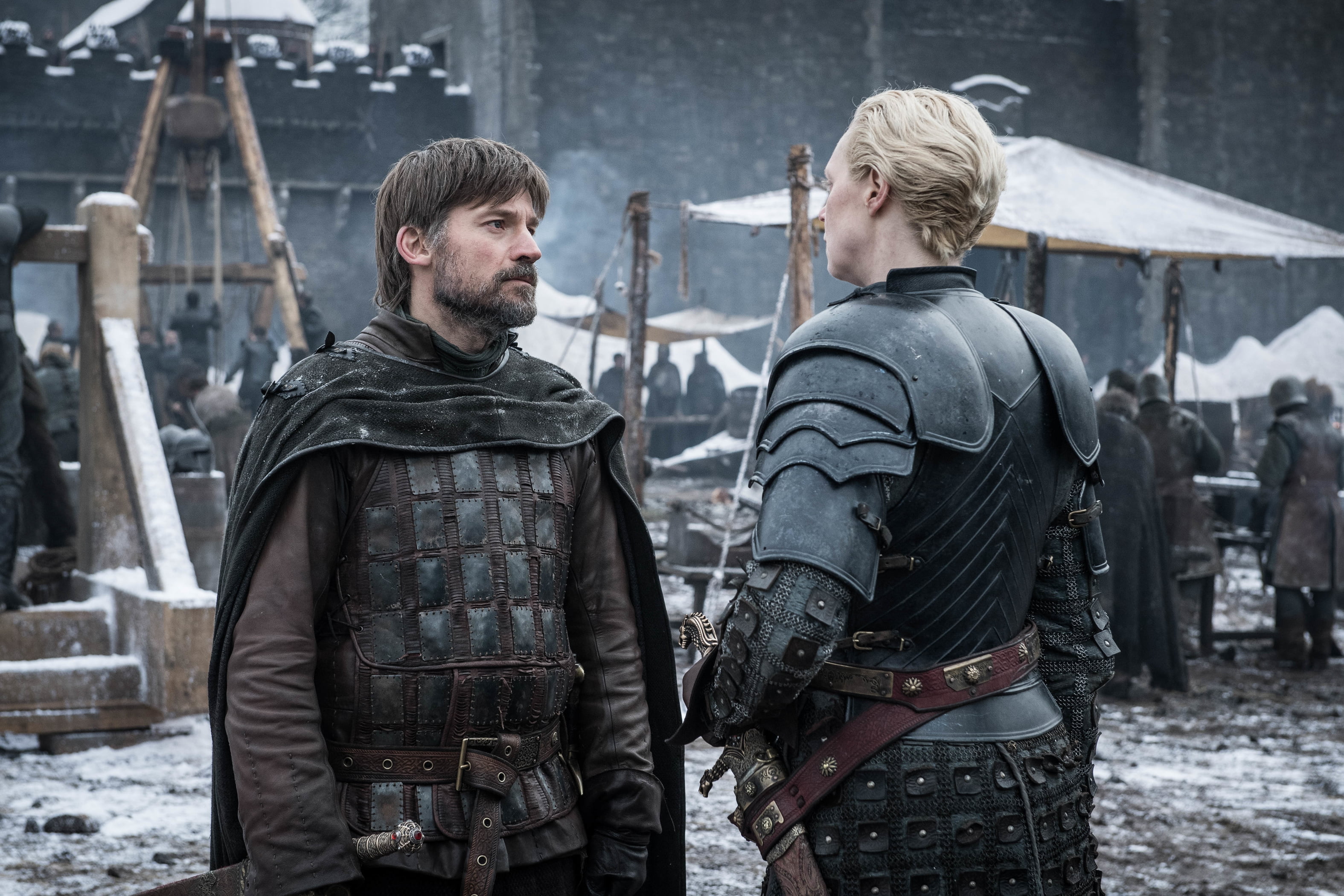 Game Of Thrones, Nikolaj Coster-Waldau, TV Show, Brienne Of Tarth, 2K, Jaime Lannister, Gwendoline Christie, HD Wallpaper