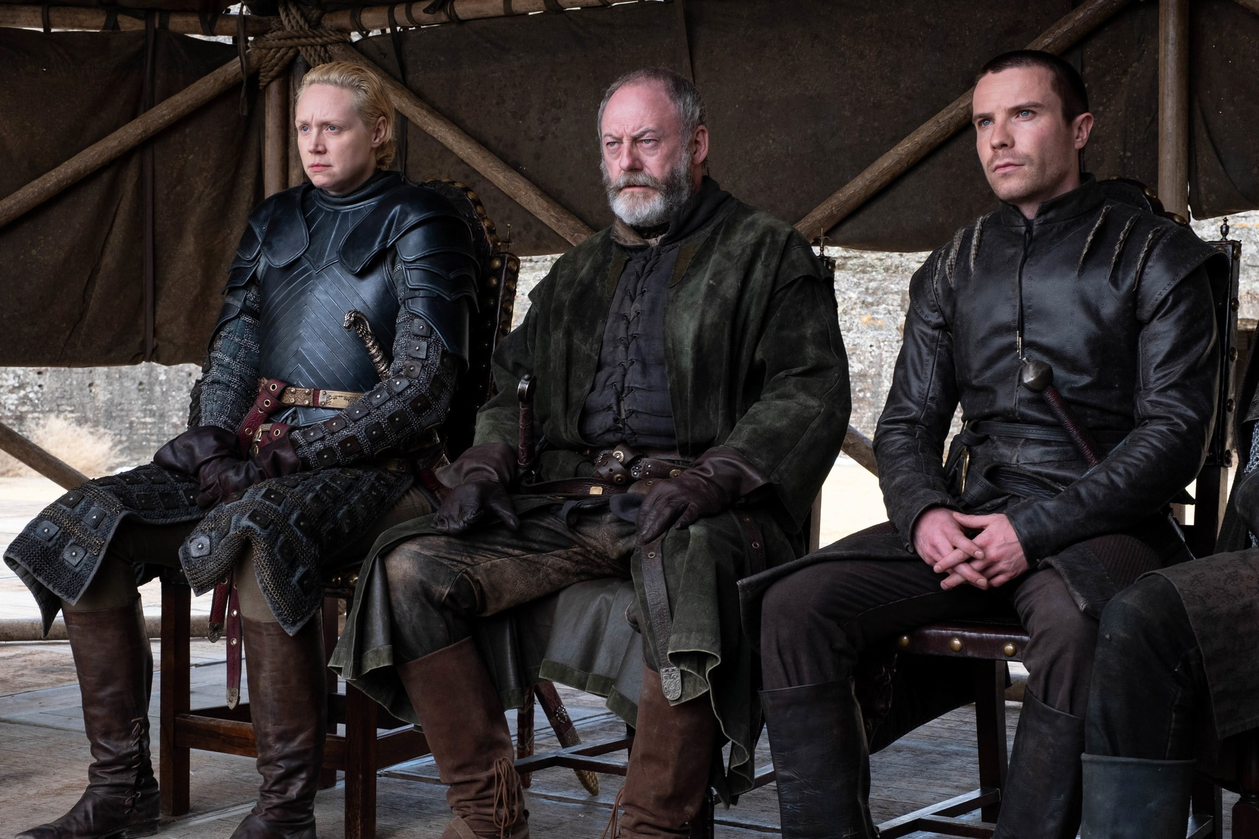 2K, Liam Cunningham, Davos Seaworth, Gwendoline Christie, Gendry (Game Of Thrones), Brienne Of Tarth, Game Of Thrones, TV Show, Joe Dempsie, HD Wallpaper