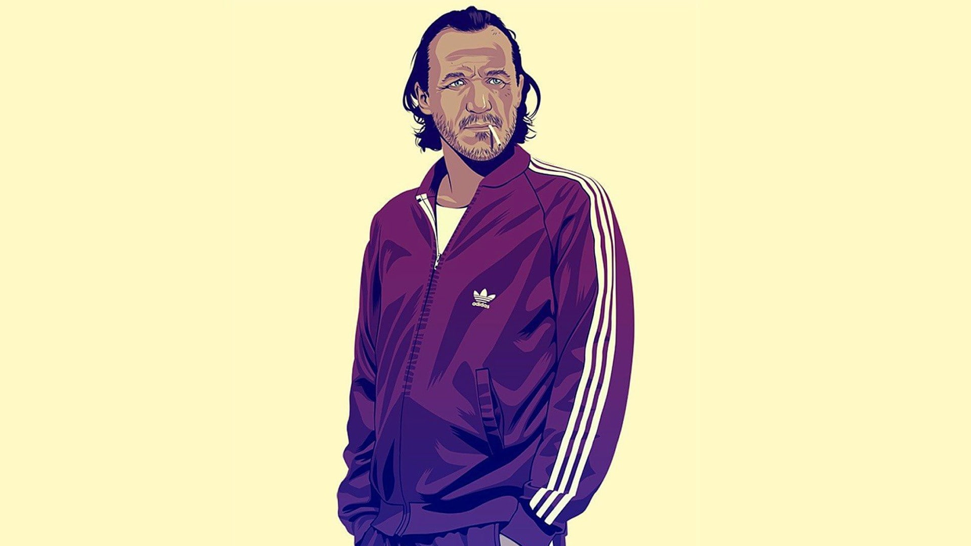 1080P, artwork, Bronn, minimalism, Game of Thrones, fan art, Mike Wrobel, HD Wallpaper