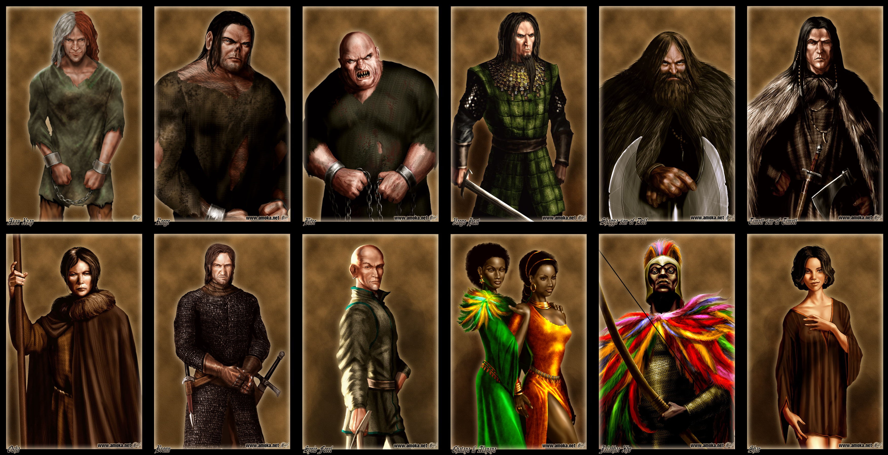 2K, Bronn (Game of Thrones), Shae (Game Of Thrones), Syrio Forel, A Song Of Ice And Fire, Jaqen Hghar, Osha (Game Of Thrones), Fantasy, HD Wallpaper