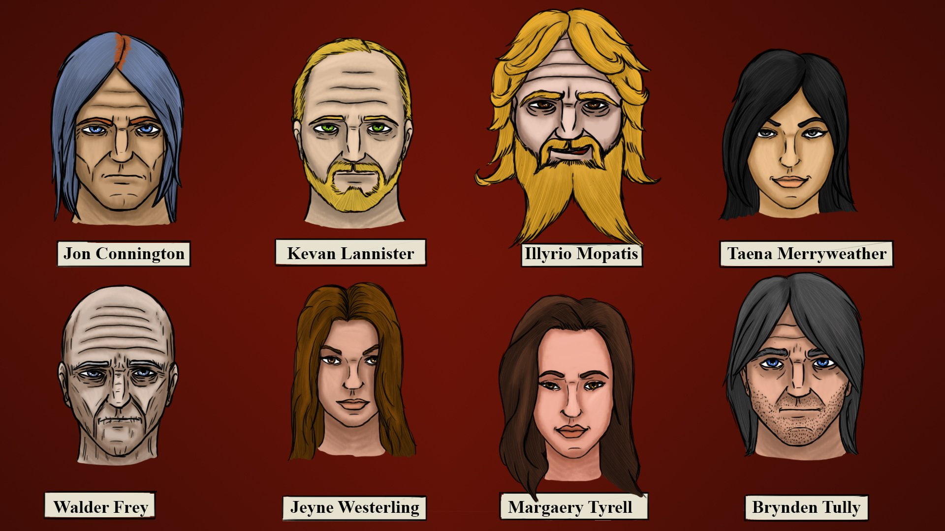 1080P, A Song Of Ice And Fire, Fantasy, Walder Frey, Margaery Tyrell, Brynden Tully, HD Wallpaper