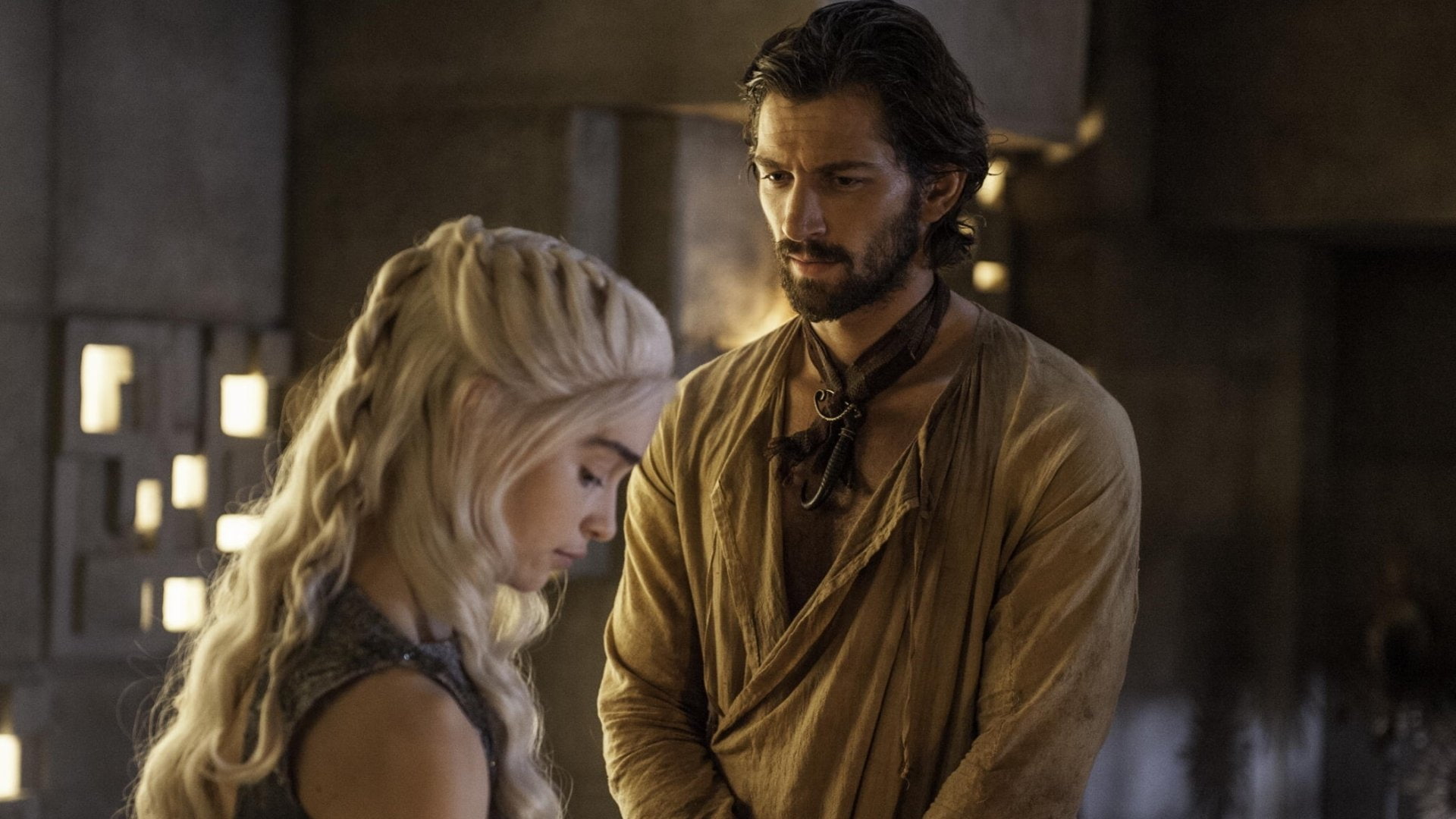 Emilia Clarke, Daario Naharis, TV Show, Michiel Huisman, 1080P, Daenerys Targaryen, Game Of Thrones, HD Wallpaper
