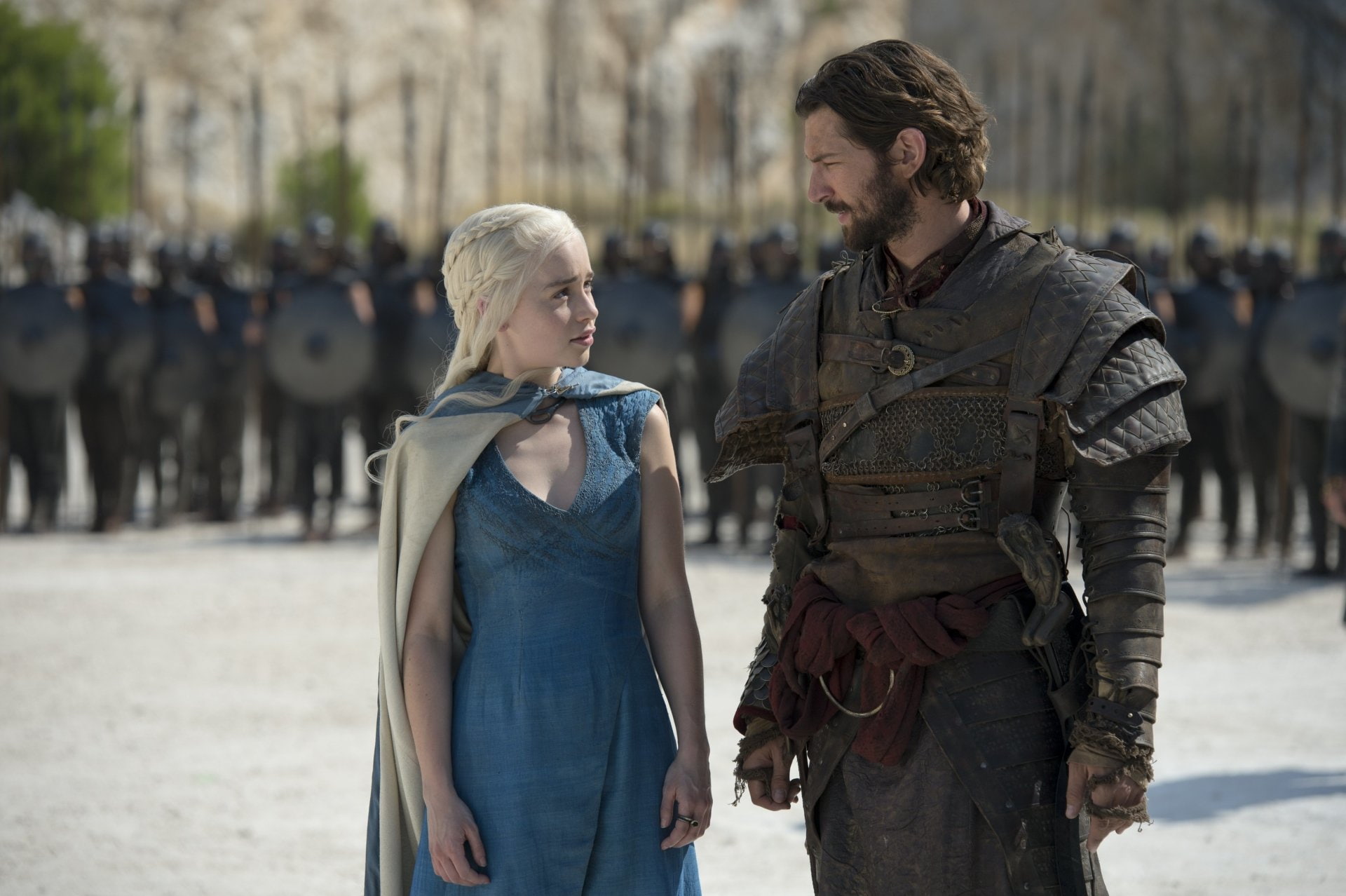 Emilia Clarke, Michiel Huisman, Game Of Thrones, Daario Naharis, 1080P, Daenerys Targaryen, TV Show, HD Wallpaper