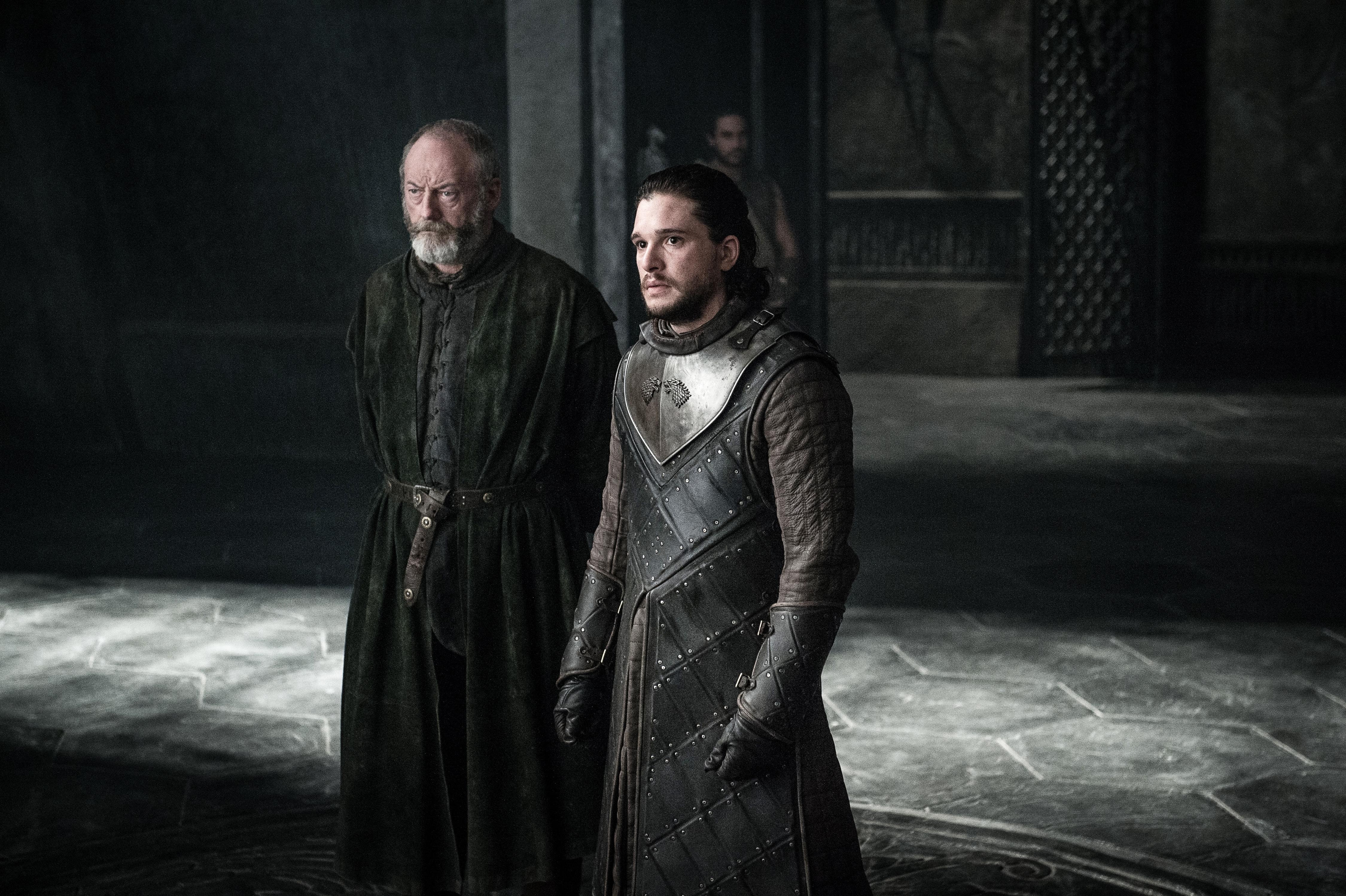 TV Show, Liam Cunningham, Davos Seaworth, 4K, Jon Snow, Game Of Thrones, Kit Harington, HD Wallpaper