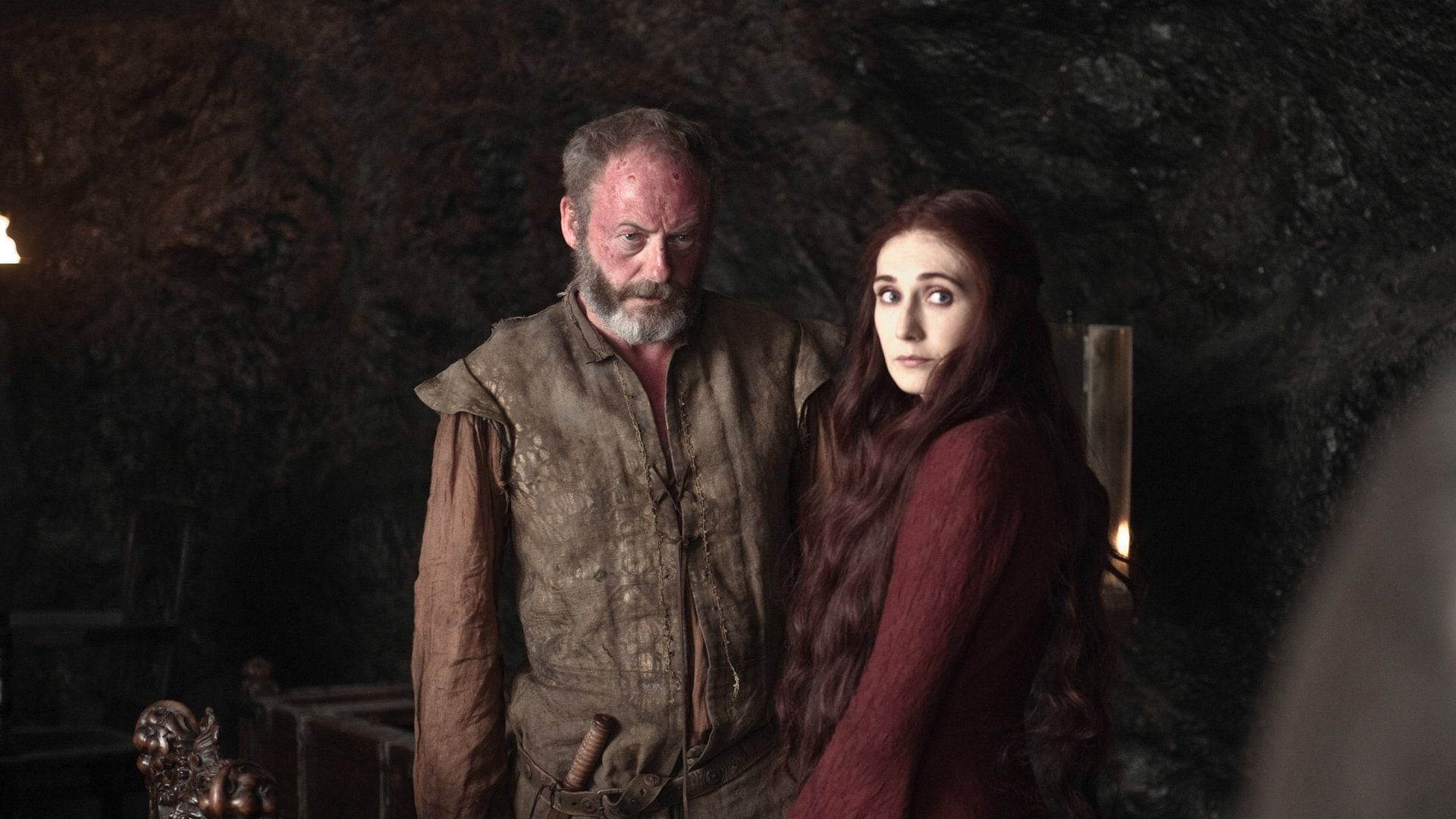 1080P, TV Show, Game Of Thrones, Melisandre (Game of Thrones), Liam Cunningham, Davos Seaworth, Carice van Houten, HD Wallpaper