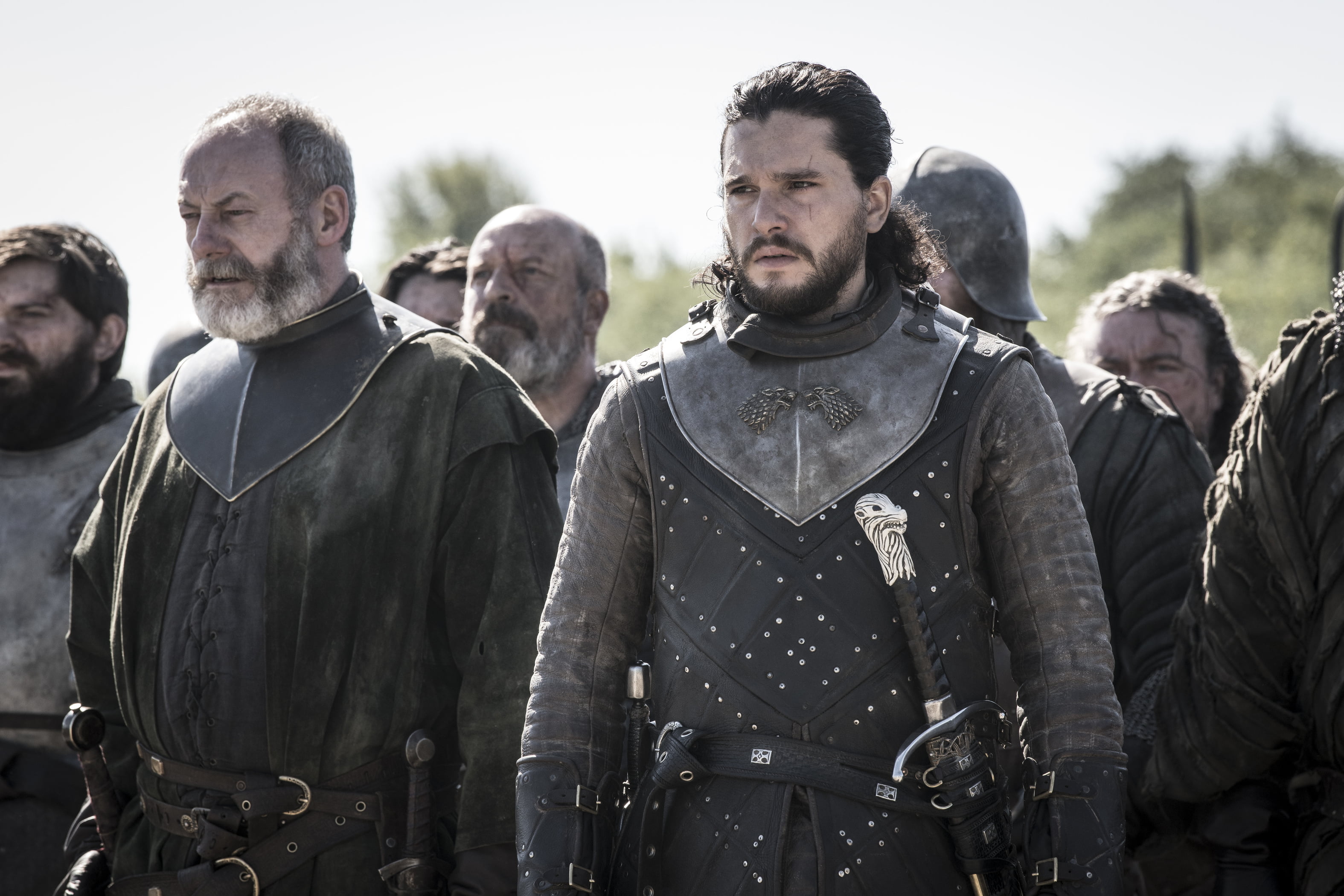TV Show, Kit Harington, Game Of Thrones, Liam Cunningham, Jon Snow, Davos Seaworth, 2K, HD Wallpaper