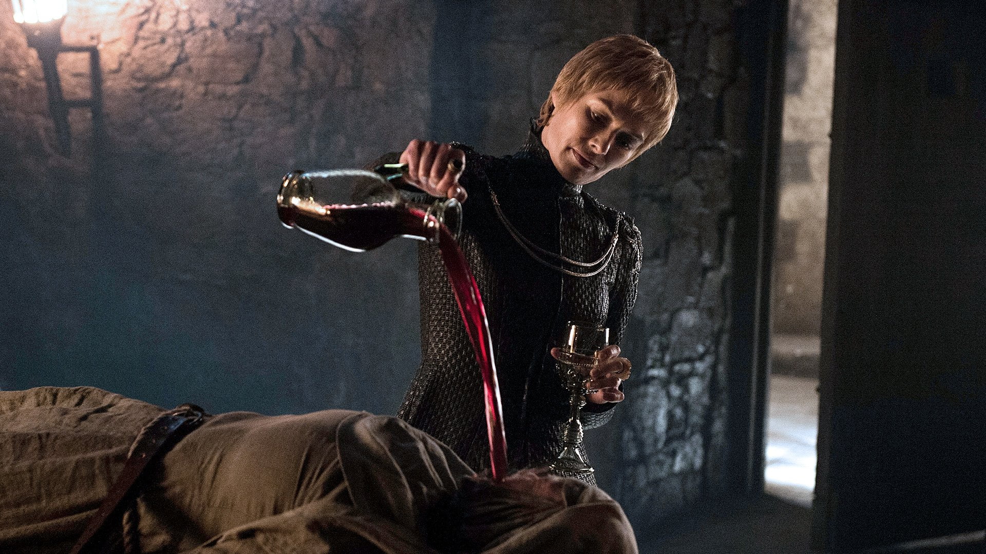 portrait, hair, blond hair, indoors, front view, weapon, young adult, males, smiling, 1080P, Lena Headey, Game Of Thrones, waist up, sport, emotion, lifestyles, HD Wallpaper