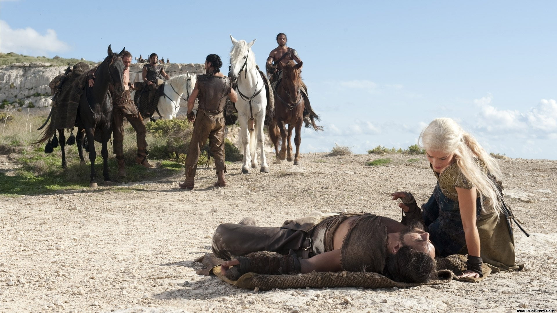 1080P, Game Of Thrones, TV Show, Drogo (Game Of Thrones), Daenerys Targaryen, HD Wallpaper