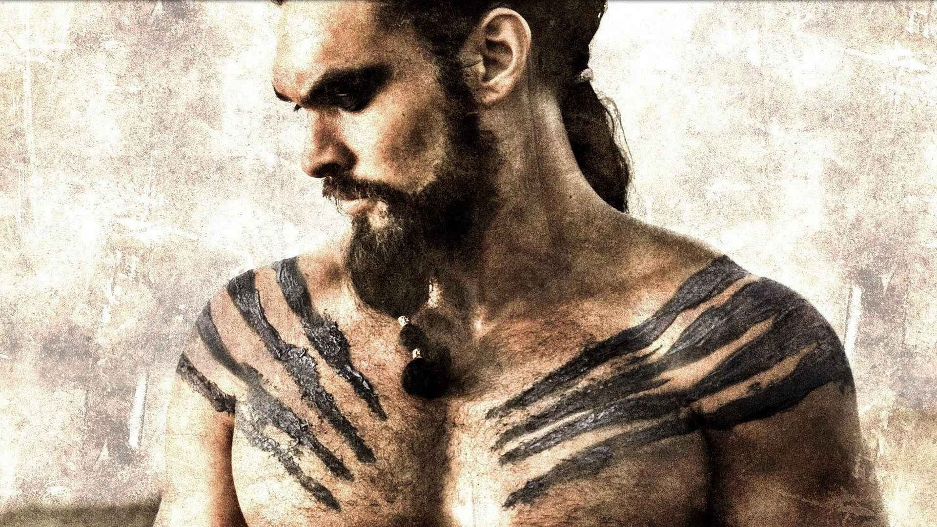 studio shot, game of thrones khal drogo, wall - building feature, depression - sadness, indoors, adult, standing, one person, young men, 1080P, men, front view, HD Wallpaper