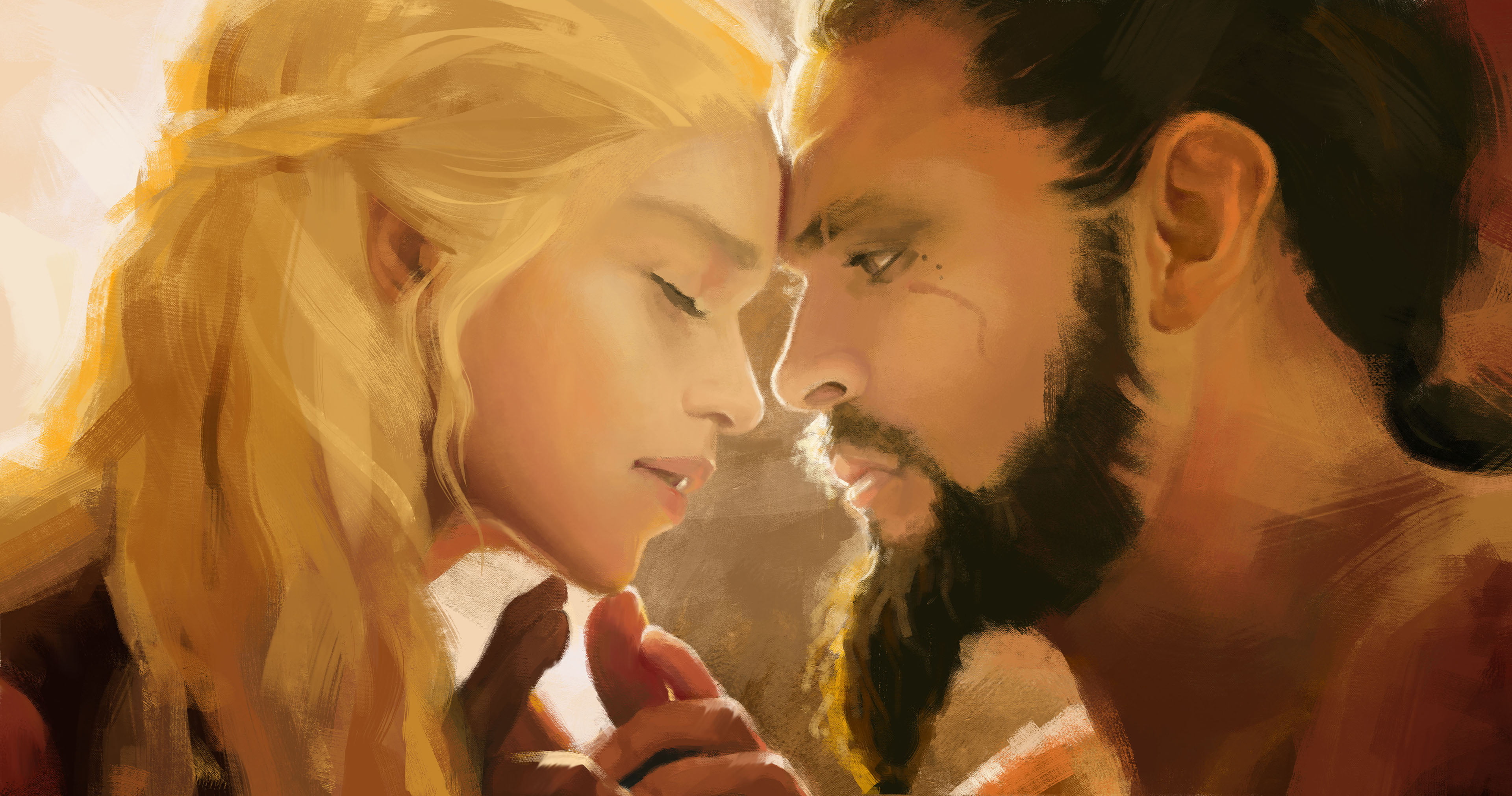 4K, Drogo (Game Of Thrones), TV Show, Daenerys Targaryen, Game Of Thrones, HD Wallpaper