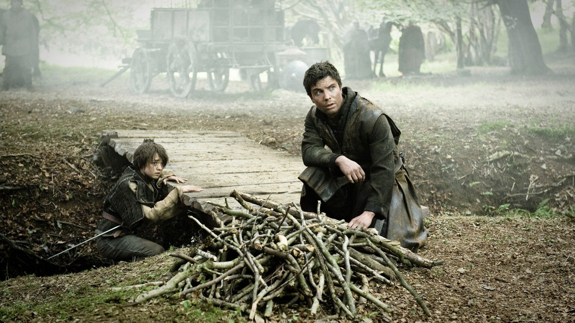 Gendry (Game Of Thrones), Maisie Williams, TV Show, Joe Dempsie, Arya Stark, 1080P, Game Of Thrones, HD Wallpaper