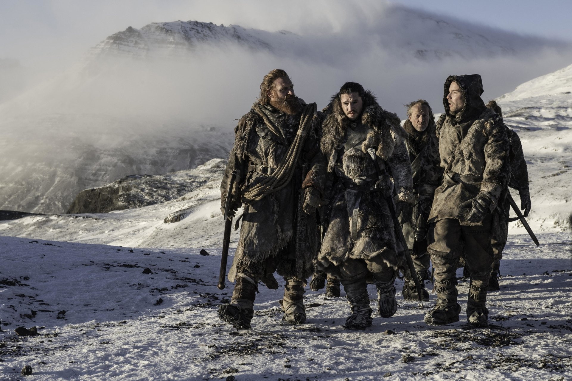 Gendry (Game Of Thrones), 1080P, Tormund Giantsbane, Iain Glen, Kit Harington, Kristofer Hivju, Jon Snow, Game Of Thrones, TV Show, Joe Dempsie, Jorah, HD Wallpaper
