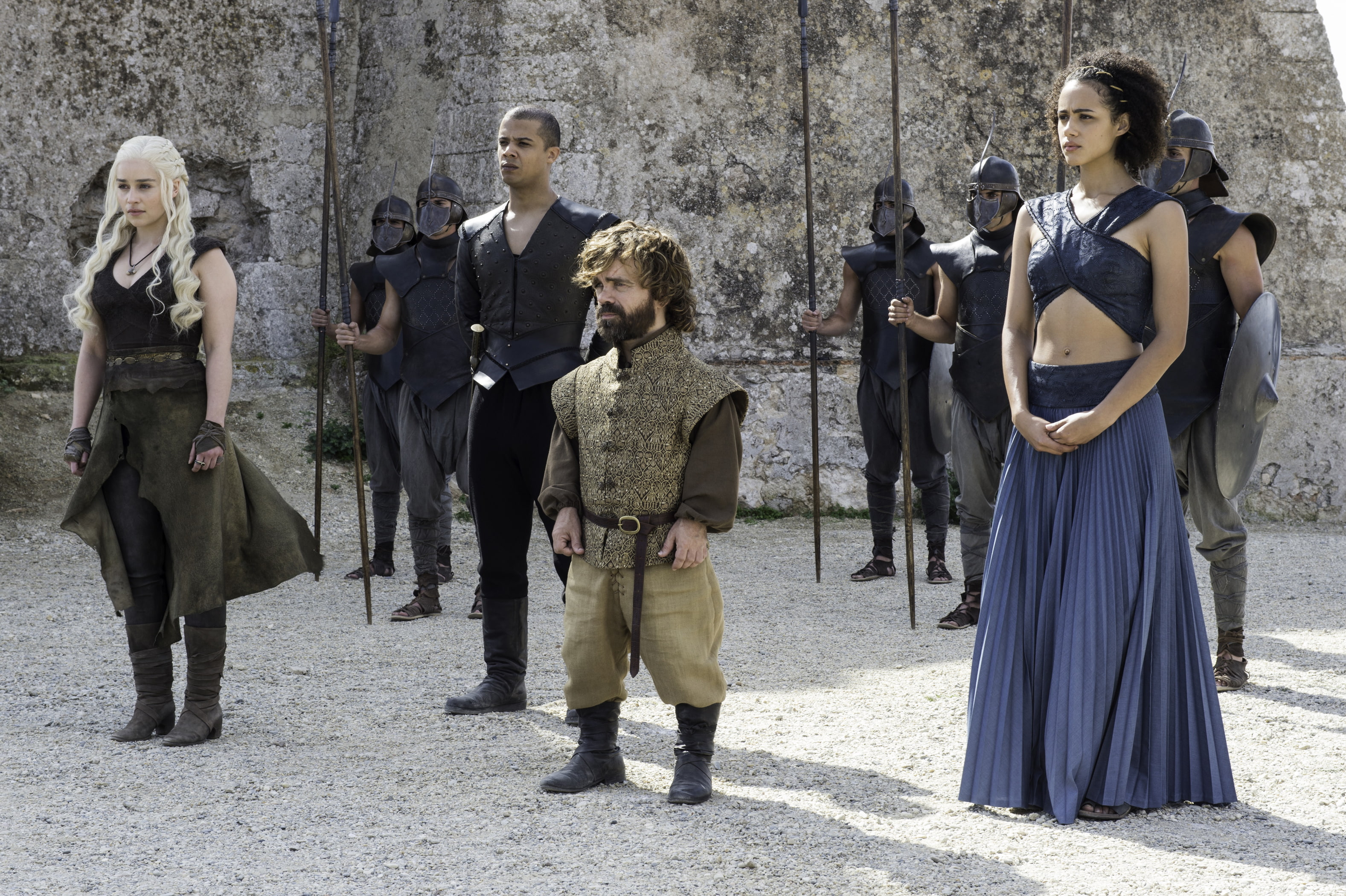 Daenerys Targaryen, Season 6, Missandei, Grey Worm, Game of Thrones, Tyrion Lannister, 2K, HD Wallpaper