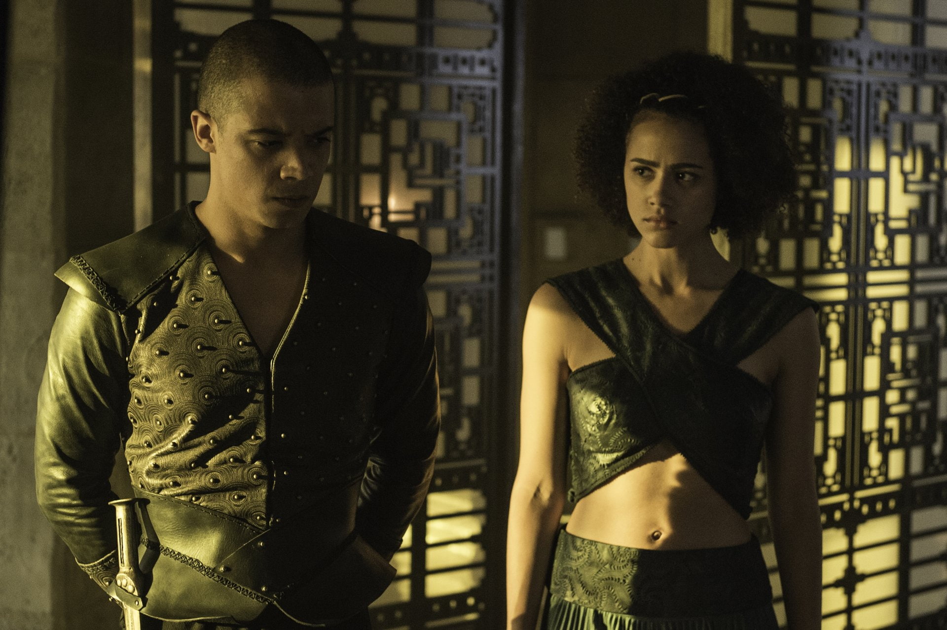 1080P, Missandei (Game Of Thrones), TV Show, Jacob Anderson, Game Of Thrones, Grey Worm, Nathalie Emmanuel, HD Wallpaper
