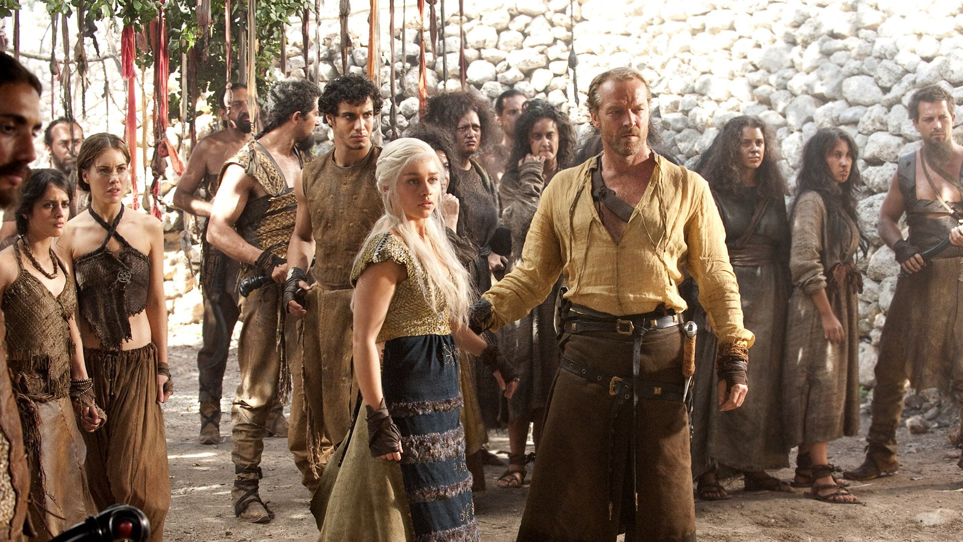 Game Of Thrones, Jorah Mormont, Emilia Clarke, 1080P, Daenerys Targaryen, TV Show, Iain Glen, HD Wallpaper