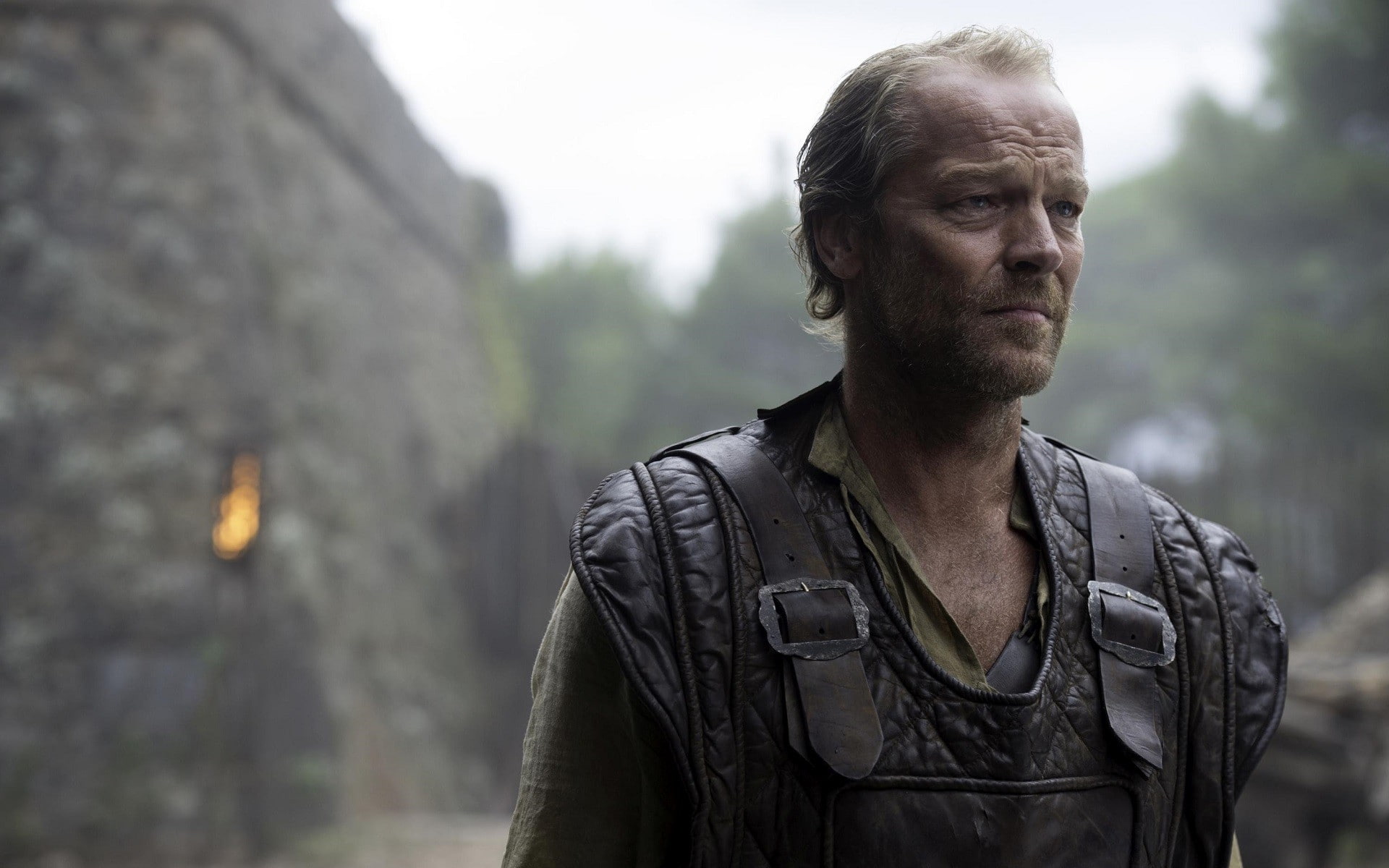 Lord Friendzone, 1080P, Iain Glen, TV, Game of Thrones, actor, depth of field, Jorah Mormont, men, HD Wallpaper