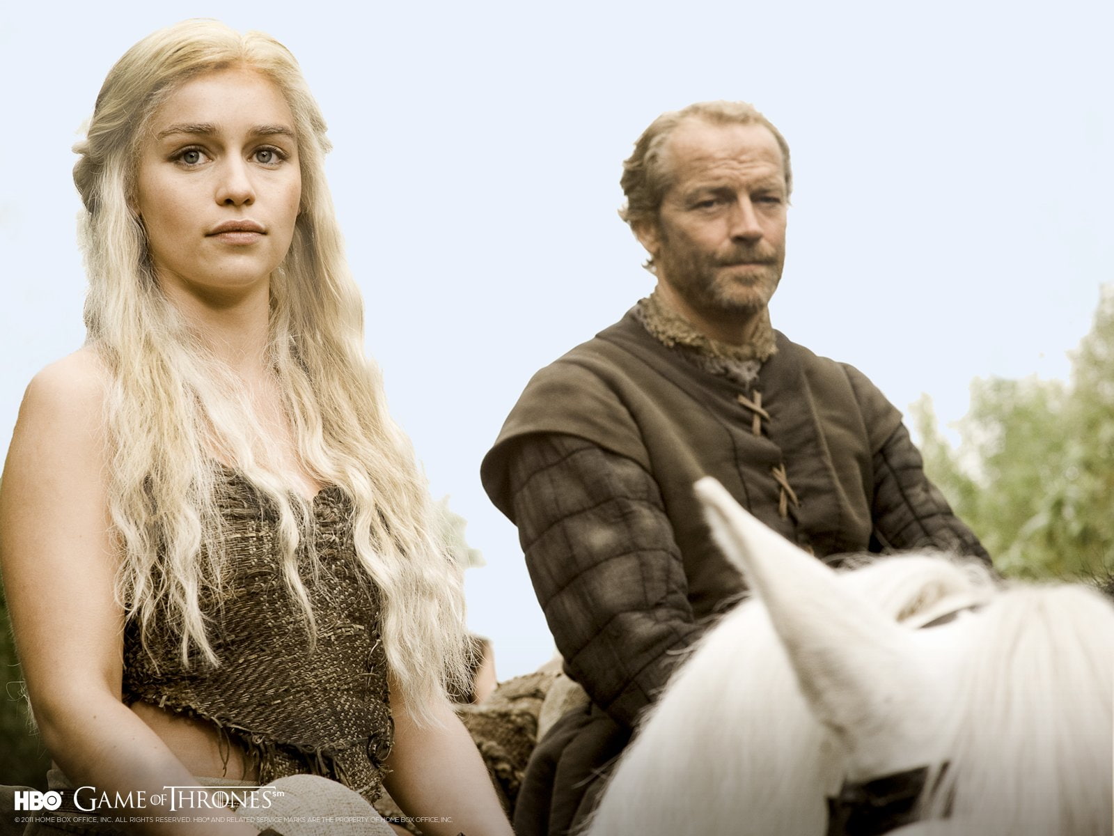 Emilia Clarke, TV Show, Iain Glen, Game Of Thrones, Daenerys Targaryen, Jorah Mormont, 720P, HD Wallpaper