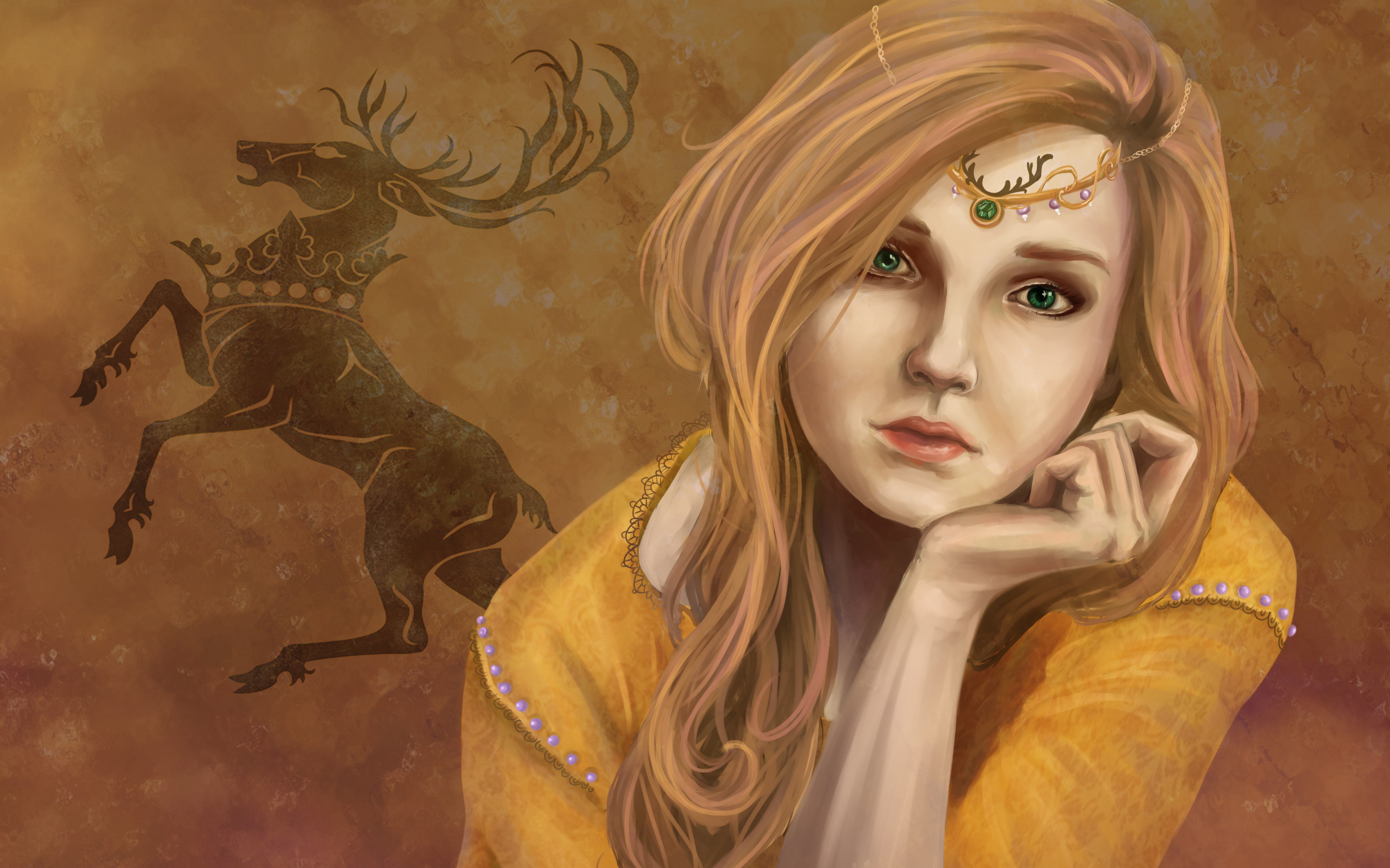 young adult, 5K, art and craft, girl, representation, look, beauty, sculpture, Myrcella Baratheon, architecture, adult, indoors, young women, blond hair, HD Wallpaper