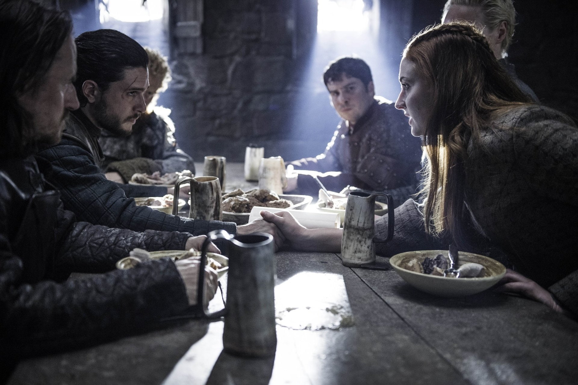 Sansa Stark, Game Of Thrones, Podrick Payne, TV Show, Sophie Turner, Jon Snow, 1080P, Daniel Portman, Kit Harington, HD Wallpaper