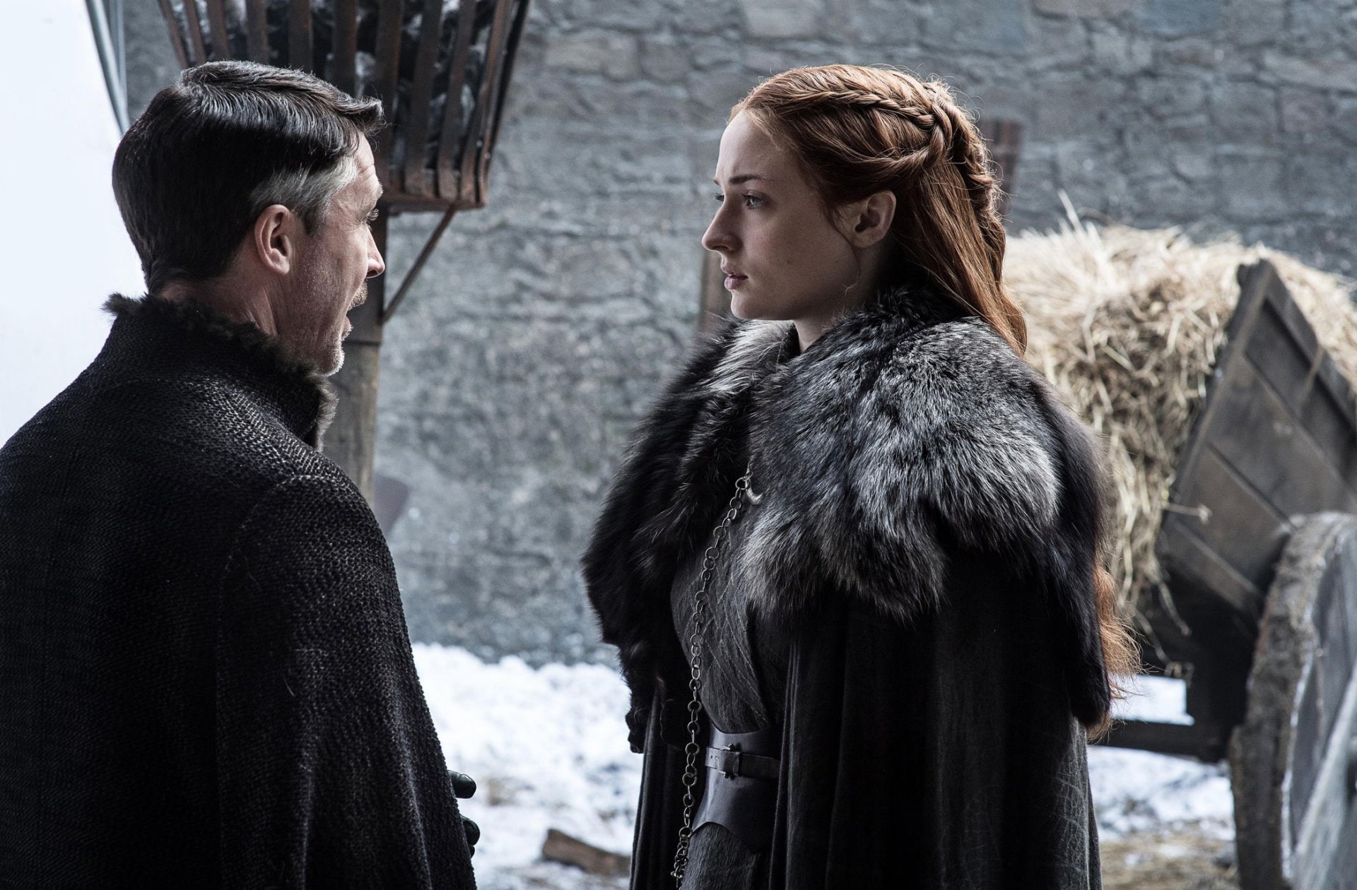 1080P, Sansa Stark, Aidan Gillen, TV Show, Petyr Baelish, Game Of Thrones, Sophie Turner, HD Wallpaper